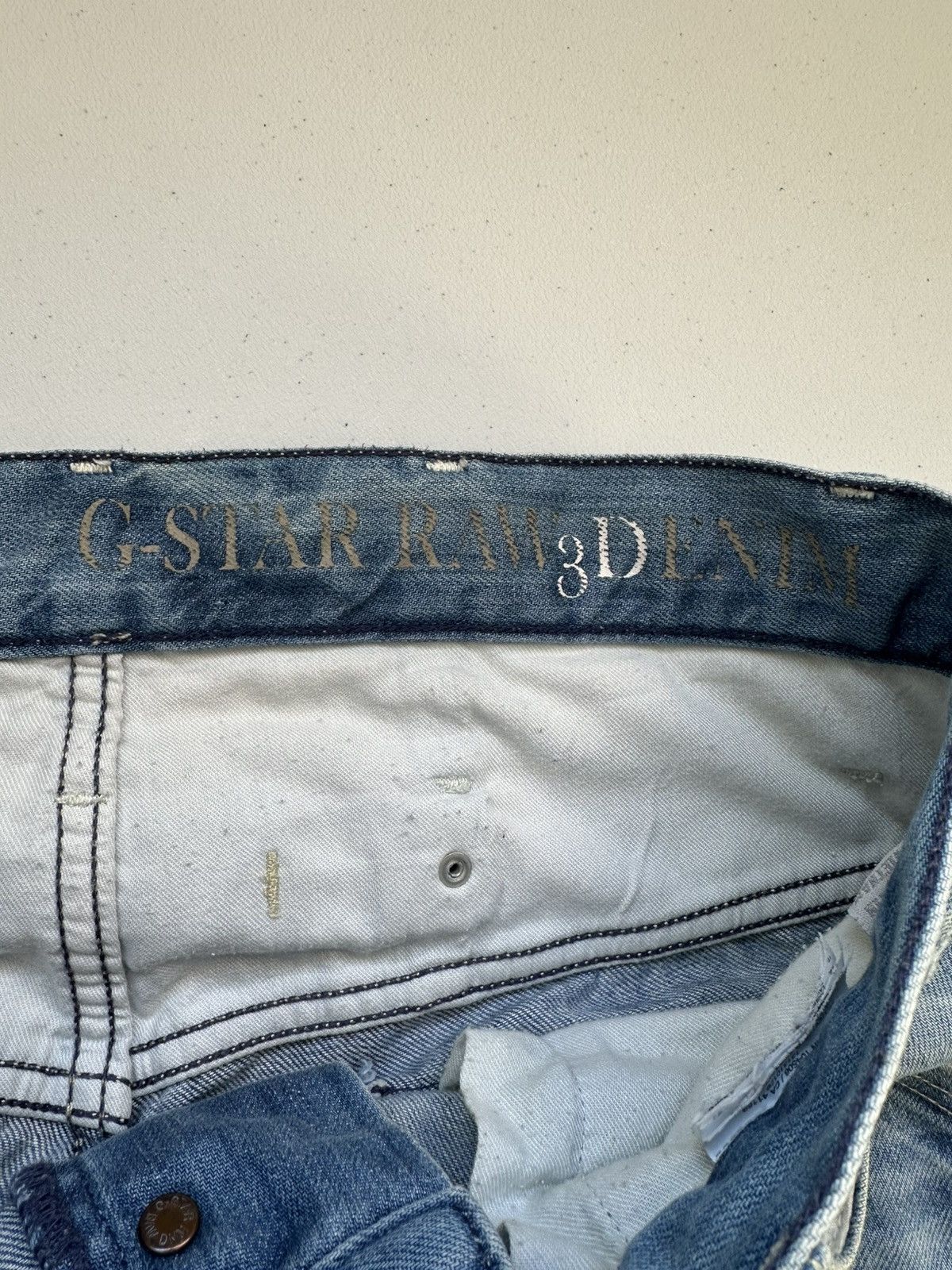 G-Star × If Six Was Nine × Vintage Vintage Y2k G Star Raw 96 Baggy Jeans Size US 30 / EU 46 - 11 Thumbnail