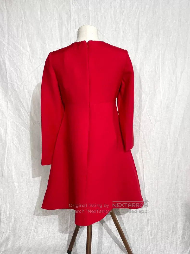 Valentino Valentino Red long-sleeved dress Size S / US 4 / IT 40 - 4 Thumbnail
