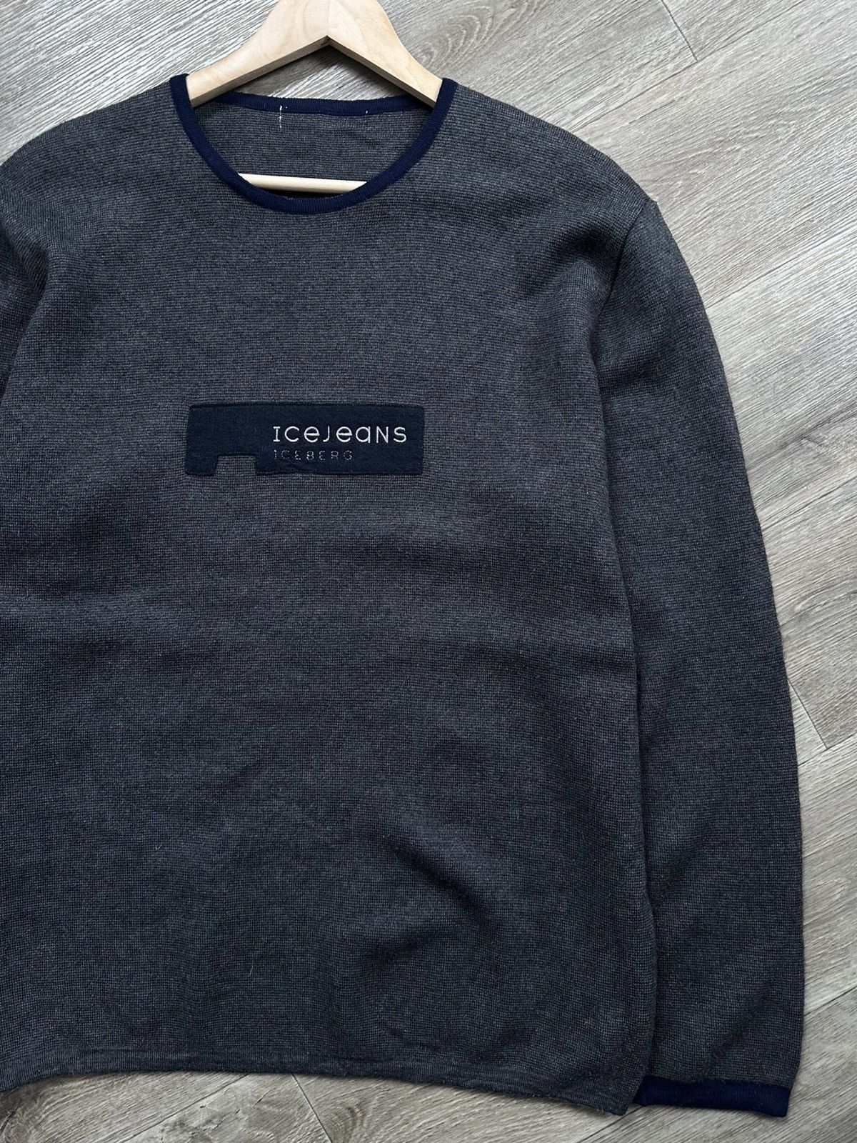 Iceberg 🫧ICEBERG WOOL SWEATERS ICE JEANS MADE IN ITALY Size US L / EU 52-54 / 3 - 5 Thumbnail