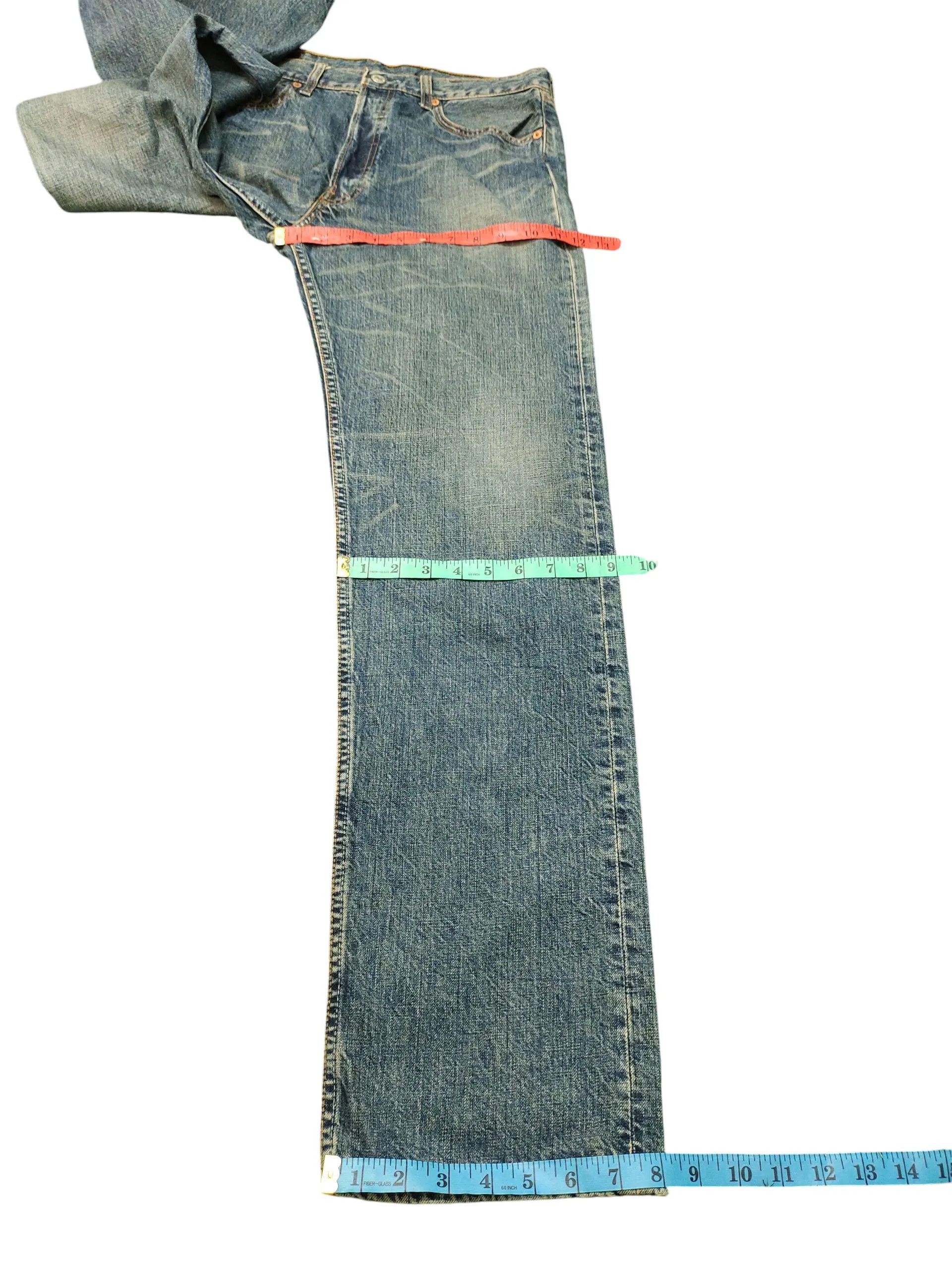 Levi's Vintage Clothing Vintage Levis 501 Clawmark Distress Patina Denim Jeans Size US 32 / EU 48 - 9 Thumbnail