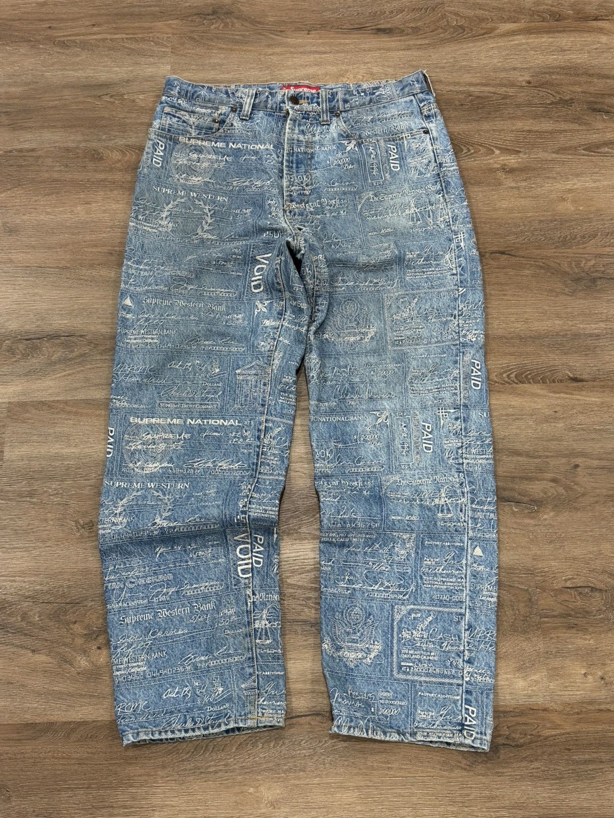 Streetwear × Supreme Supreme Baggy Jeans - Dirty Indigo | Grailed