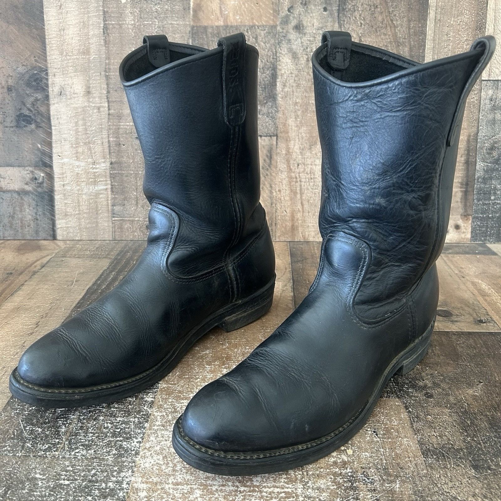 Vintage Drews Soft Toe Logger Linesman Work Boots Mens 9 E  display picture 3