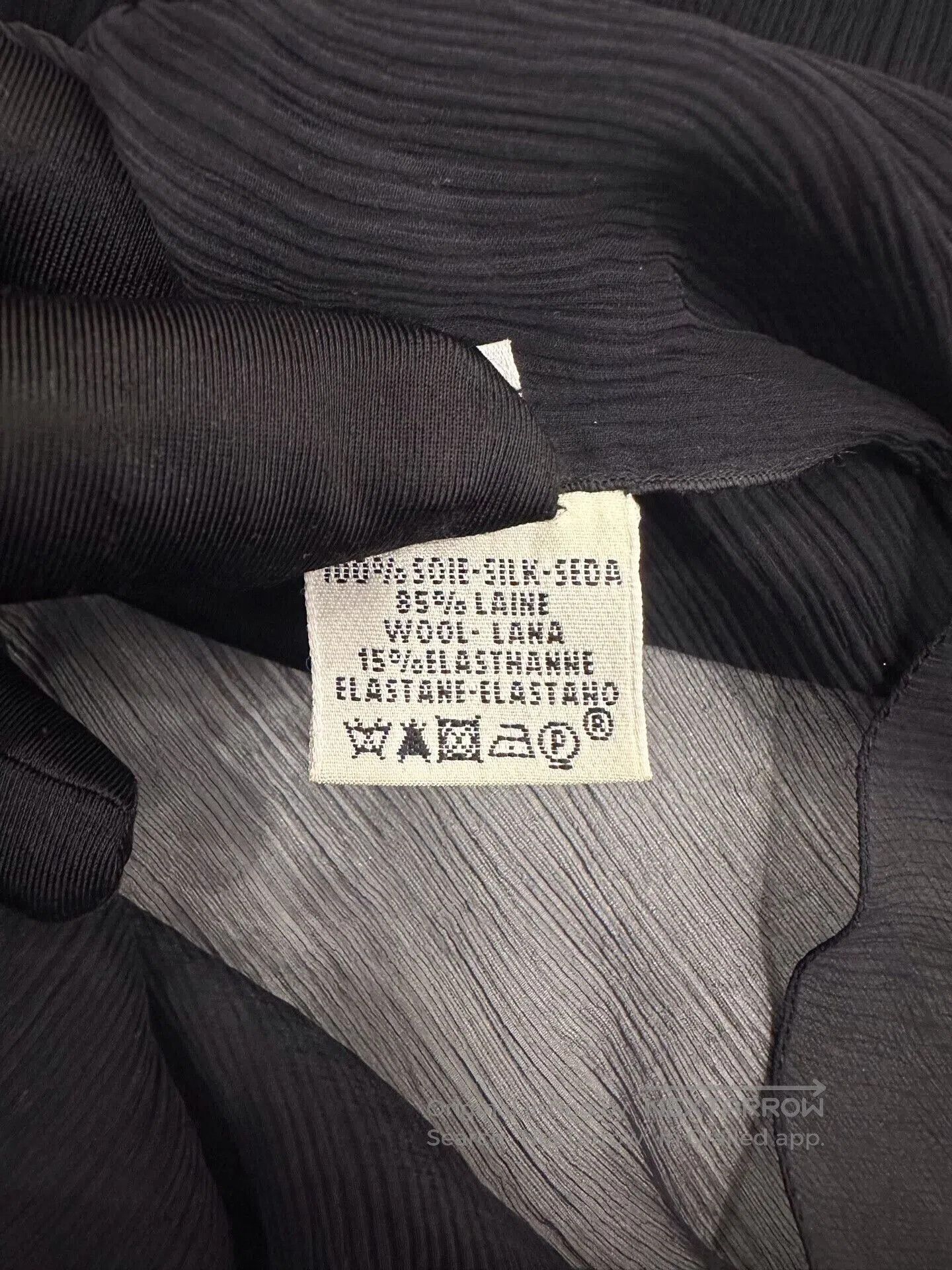 Hermes Hermes Women's Black Silk Shirt Coat. Size XS / US 0-2 / IT 36-38 - 7 Thumbnail