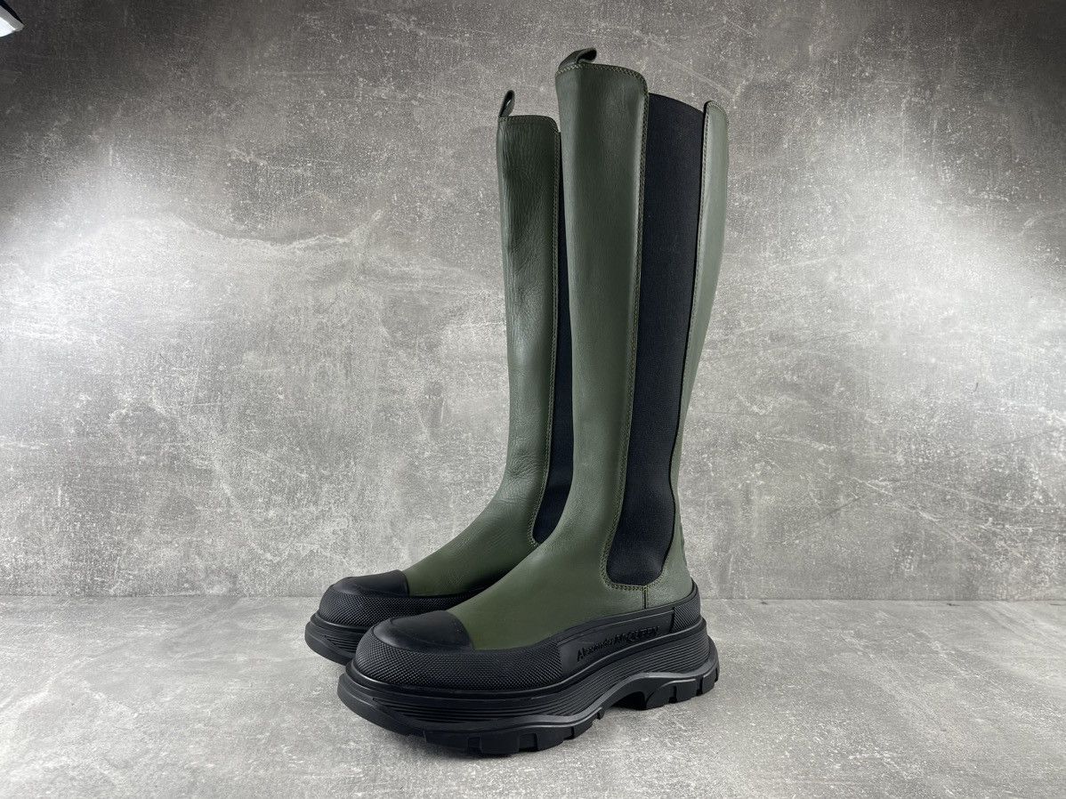 Alexander McQueen Alexander McQueen Tall Platform Knee High Boots Leather Size US 9.5 / IT 39.5 - 1 Thumbnail