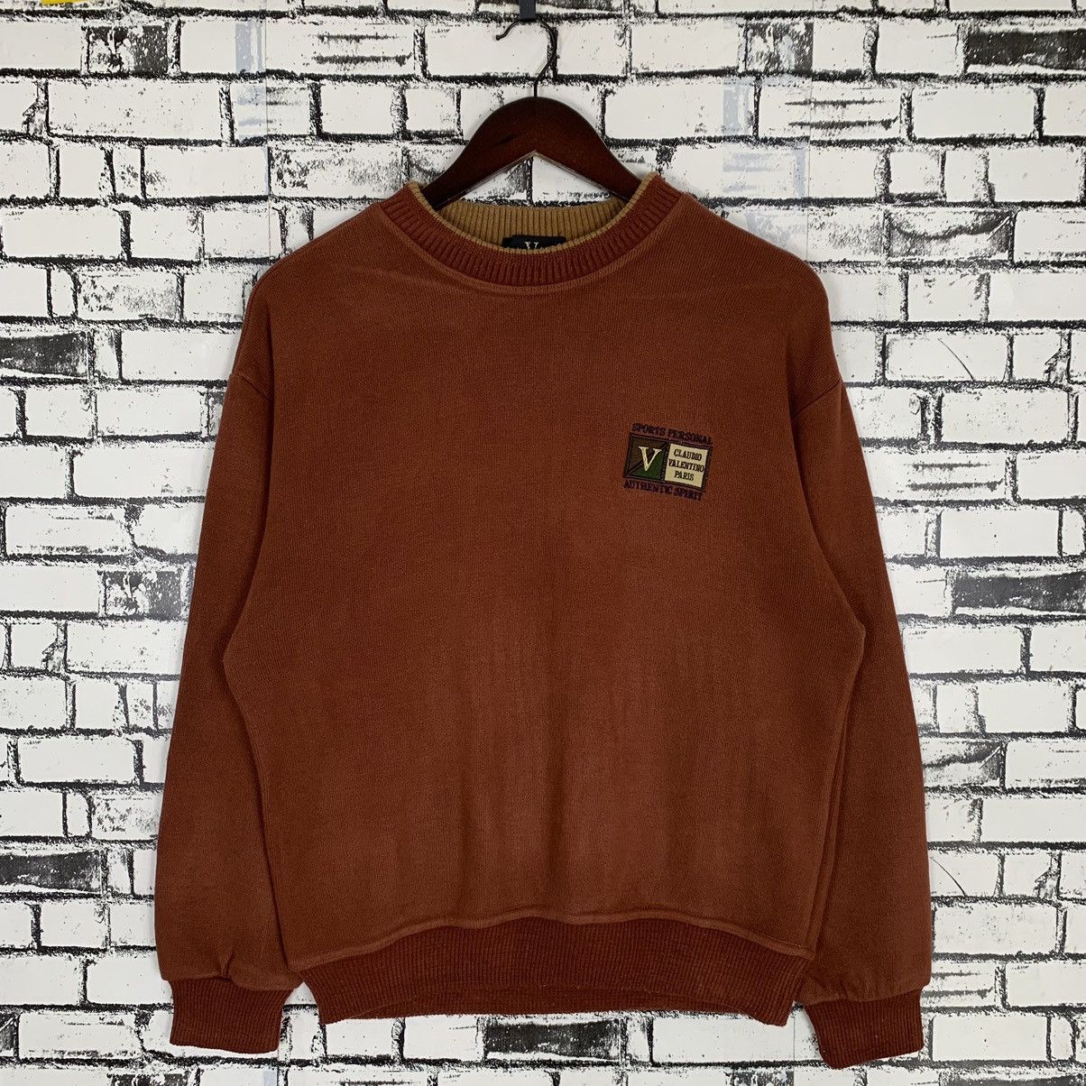 image of Italian Designers x Valentino Claudio Valentino Italian Designer Sweatshirt Crewneck in No Colour (