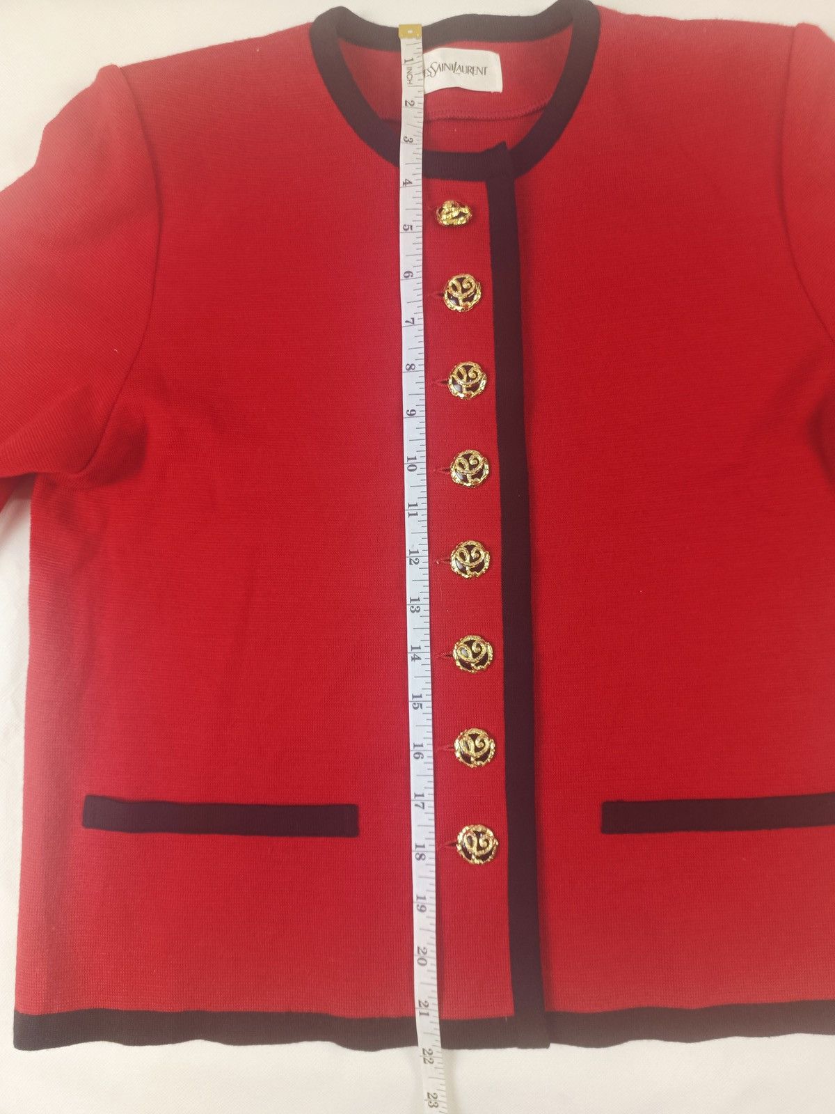 Designer × Vintage × Yves Saint Laurent Cardigan Yves Saint Laurent Size M / US 6-8 / IT 42-44 - 13 Thumbnail