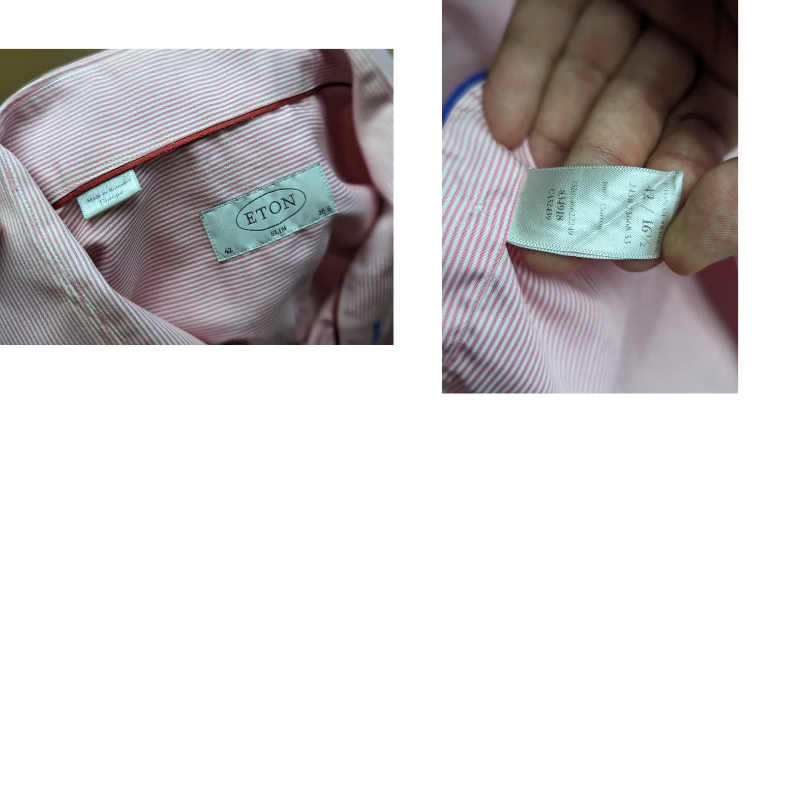 Eton ETON Button Up Shirt Mens Size 42 / 16.5 Pink Striped Long Sleeves Shirt Mens Slim Size 42 Pink Striped Long Sleeve Button-Up Venues: Casual wait Size US XL / EU 56 / 4 - 8 Thumbnail