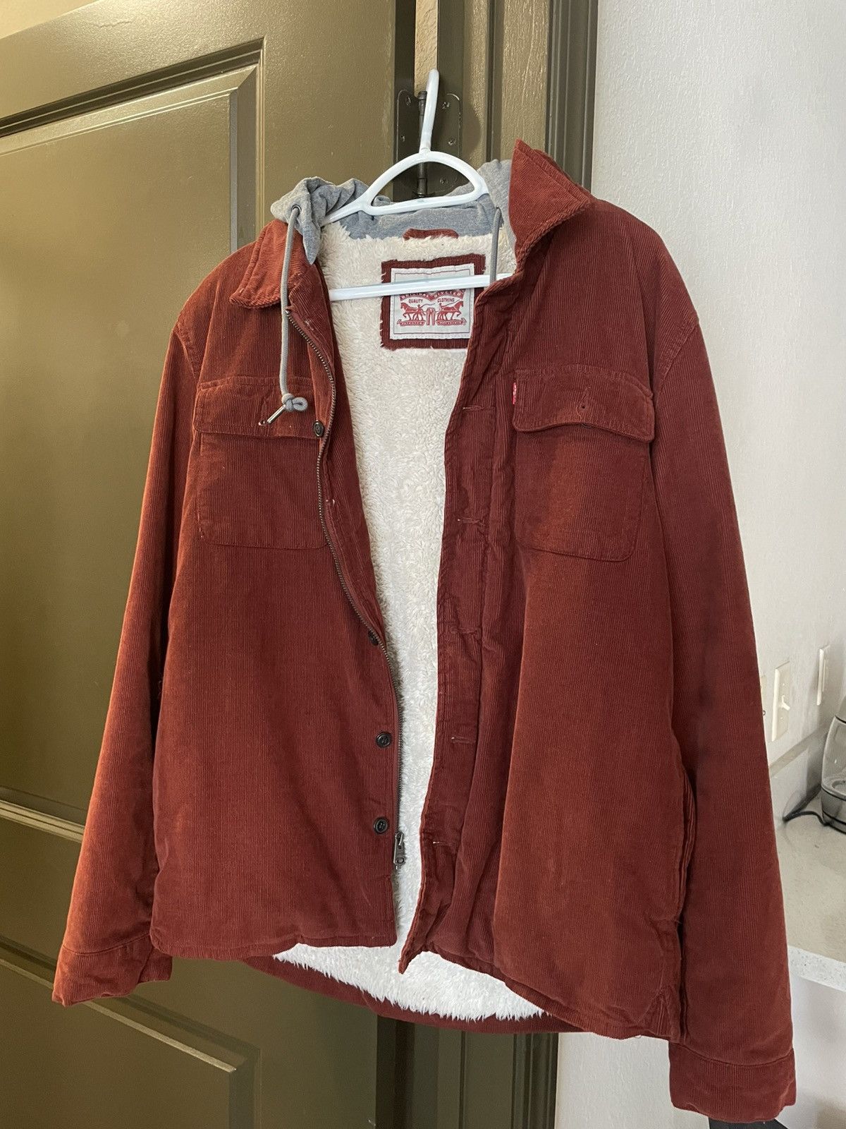 Levi's Levi’s Corduroy + Sherpa Hooded Jacket Size US M / EU 48-50 / 2 - 1 Thumbnail