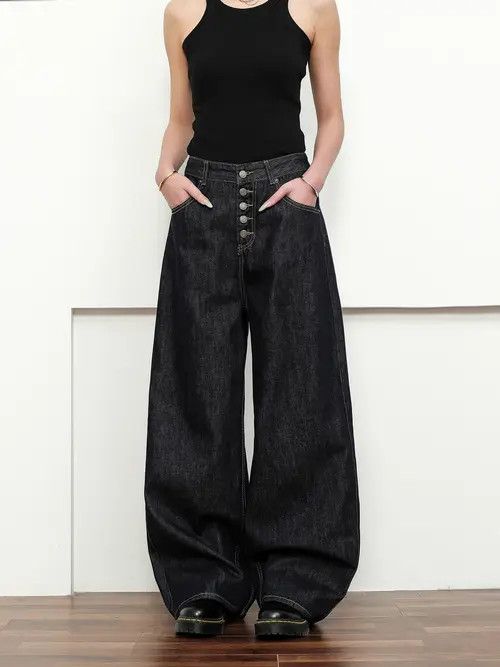 VIBE Baggy Wide Leg Jeans Size US 32 / EU 48 - 3 Thumbnail