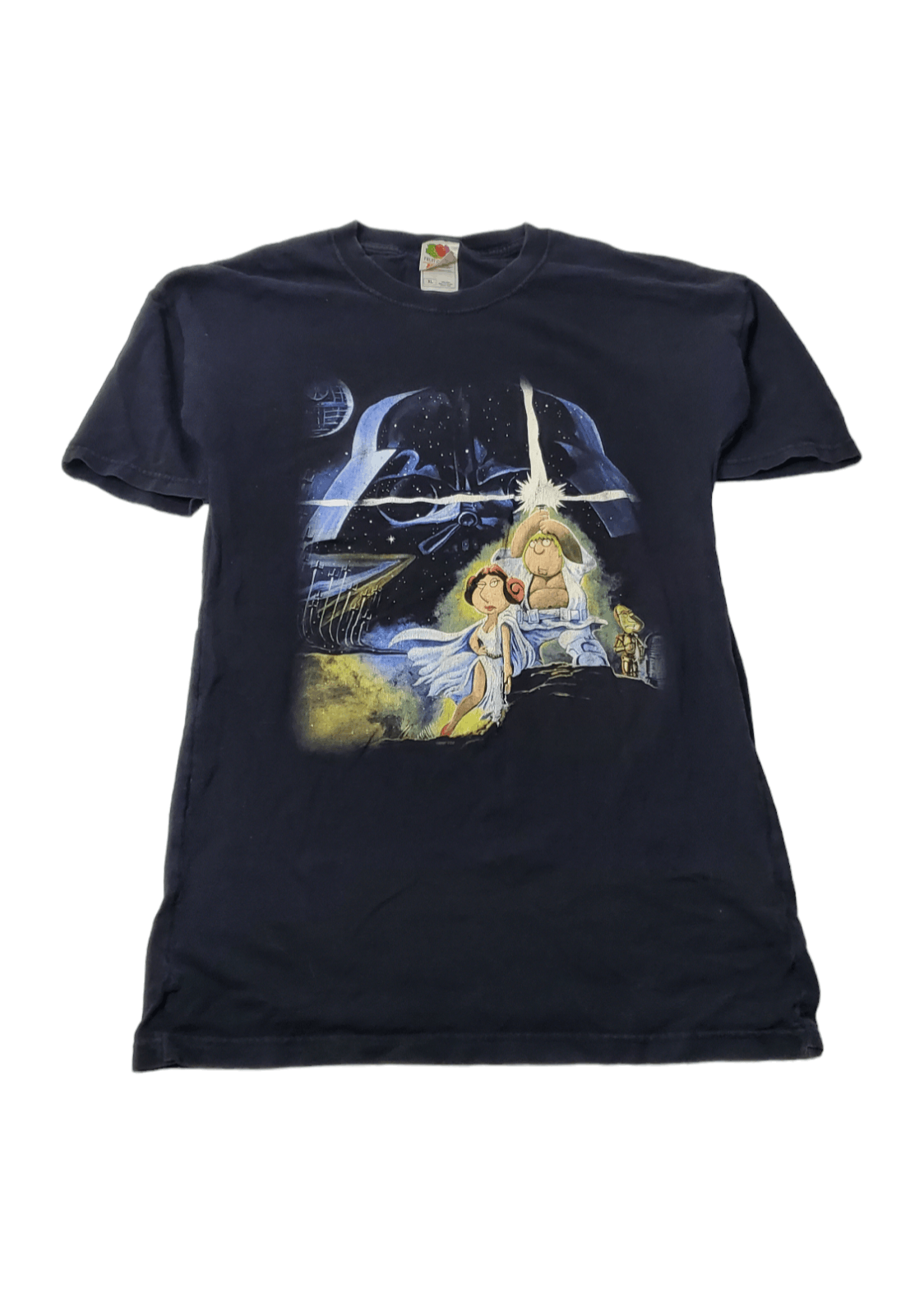 Vintage 2007 Family Guy X Star Wars T-Shirt Size US XL / EU 56 / 4 - 1 Thumbnail