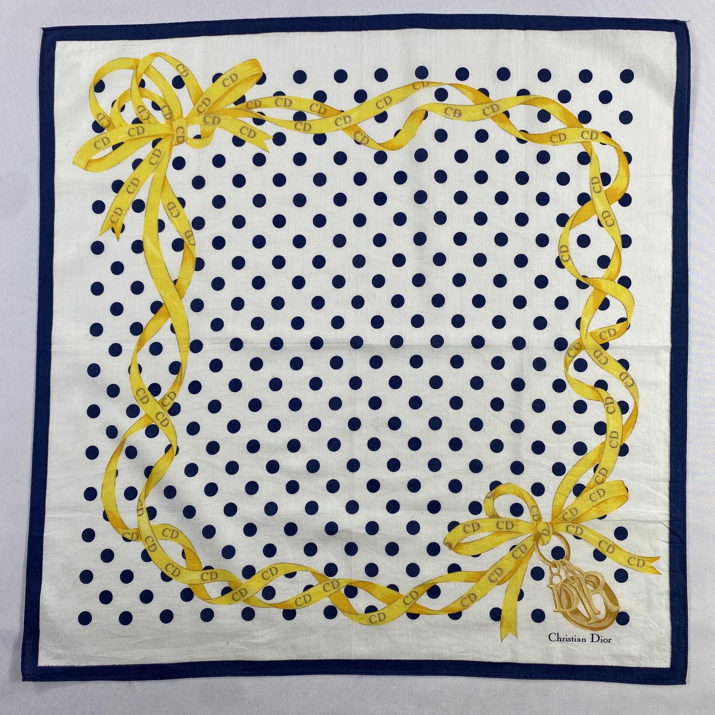Vintage Christian Dior Monsieur Handkerchief / Neckerchief-P574 Size ONE SIZE - 1 Thumbnail