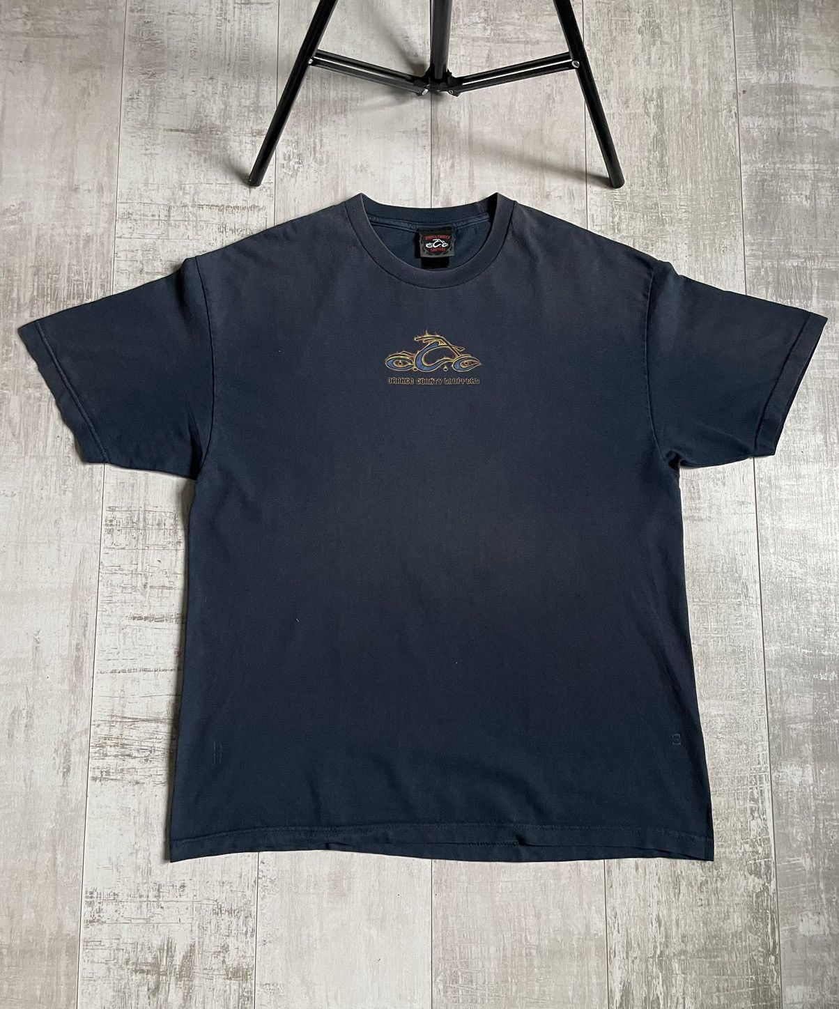 West Coast Choppers Vintage Y2K Orange Country Choppers 2003 T-Shirt Sun Fade Size US XL / EU 56 / 4 - 2 Thumbnail