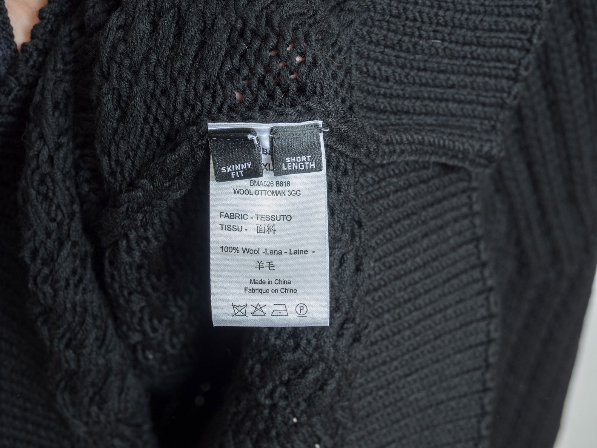 Neil Barrett Neil Barrett Wool Ottoman Sweater XL Size US XL / EU 56 / 4 - 8 Thumbnail