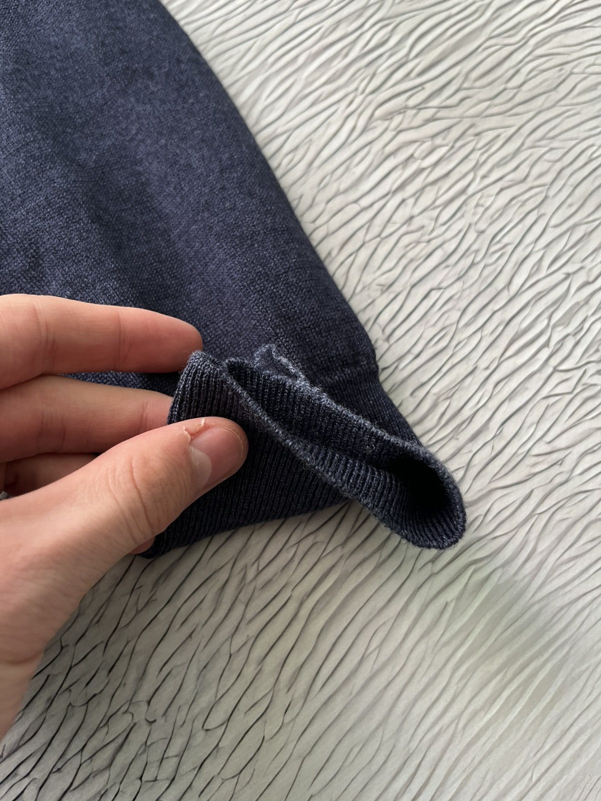 Gran Sasso Vintage Gran Sasso Wool V-Neck Sweater Blue Size US L / EU 52-54 / 3 - 7 Thumbnail