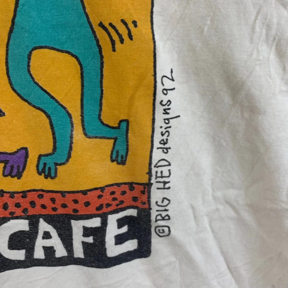 Hard Rock Cafe Vintage 1992 HARD ROCK CAFE Big Hed Design Haring Tee Shirt Size US M / EU 48-50 / 2 - 3 Thumbnail