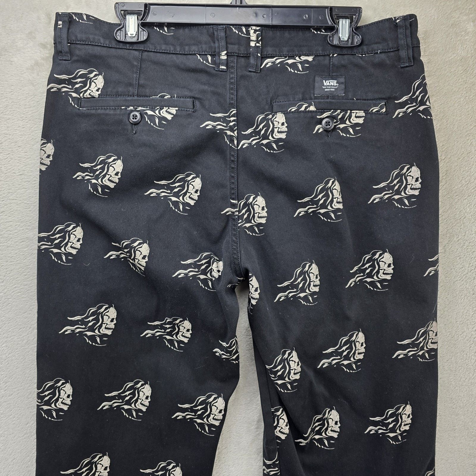 Vans Vans Chino Skater Pants 33 (Fits 34x30) Skulls Reaper AOP Size US 33 - 8 Thumbnail