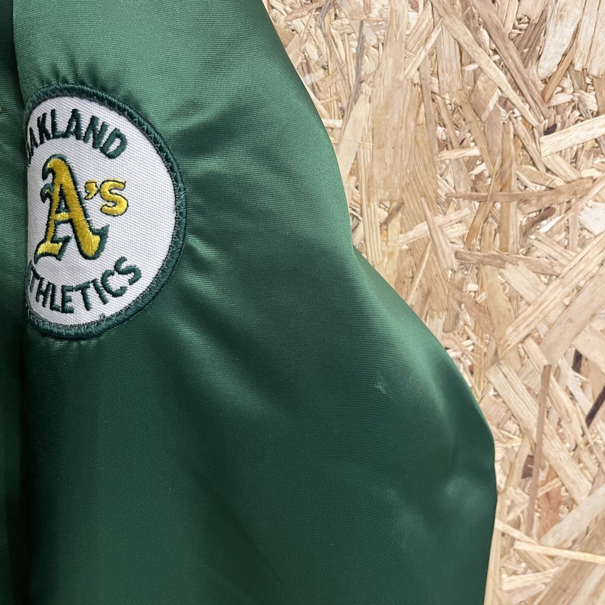 Starter Vintage Oakland Athletics 80’s Pyramid Satin Bomber Jacket Size US XL / EU 56 / 4 - 9 Thumbnail