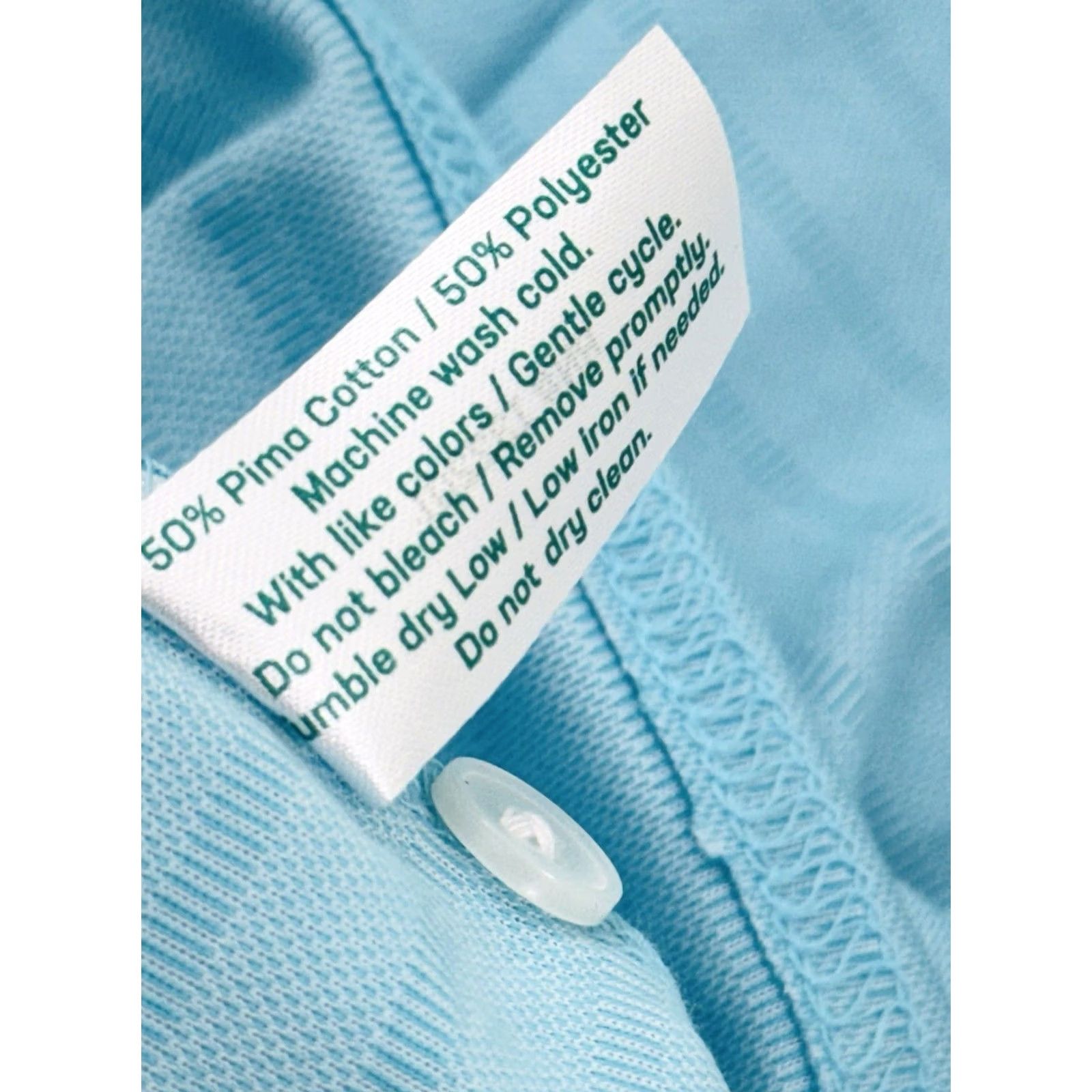 Vintage Criquet Shirt Mens 2XL GREENISH Blue NEW TAG Hidden Stripe Embroidered Logo Lightweight Polo Size US XXL / EU 58 / 5 - 5 Thumbnail
