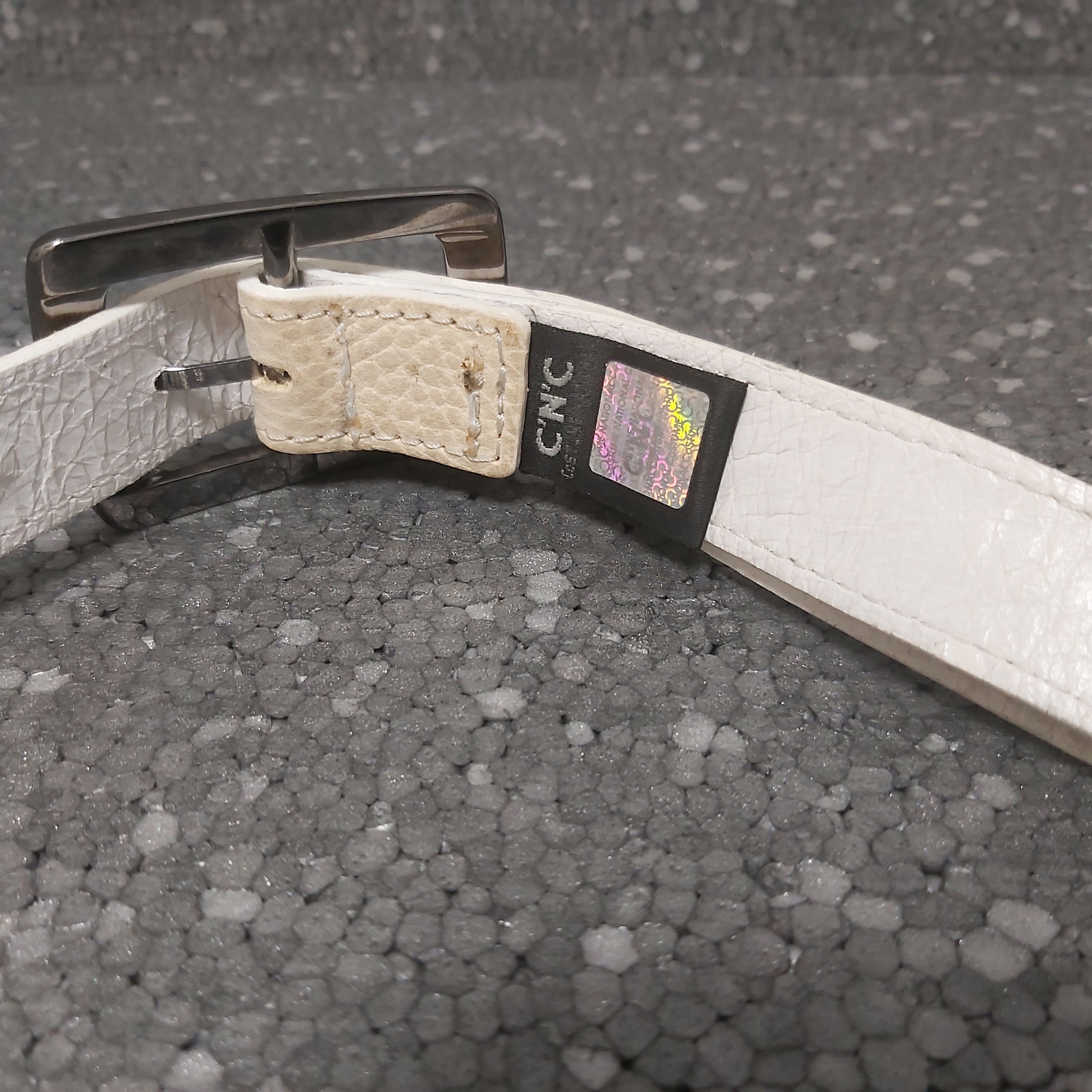 Costume National Costume National belt large metal rings cream leather belt Size ONE SIZE - 11 Thumbnail