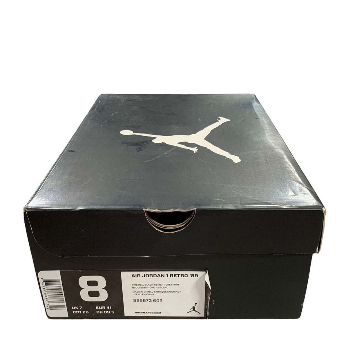 Jordan Brand Air Jordan 1 Retro ‘89 Toro Fire Red Black Grey 2013 Sneaker Size US 8 / EU 41 - 8 Thumbnail