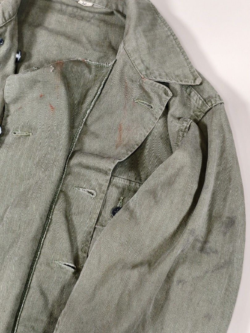 Vintage True Vintage Rare 1940s 2nd Edition P-43 HBT Jacket Size US L / EU 52-54 / 3 - 6 Thumbnail