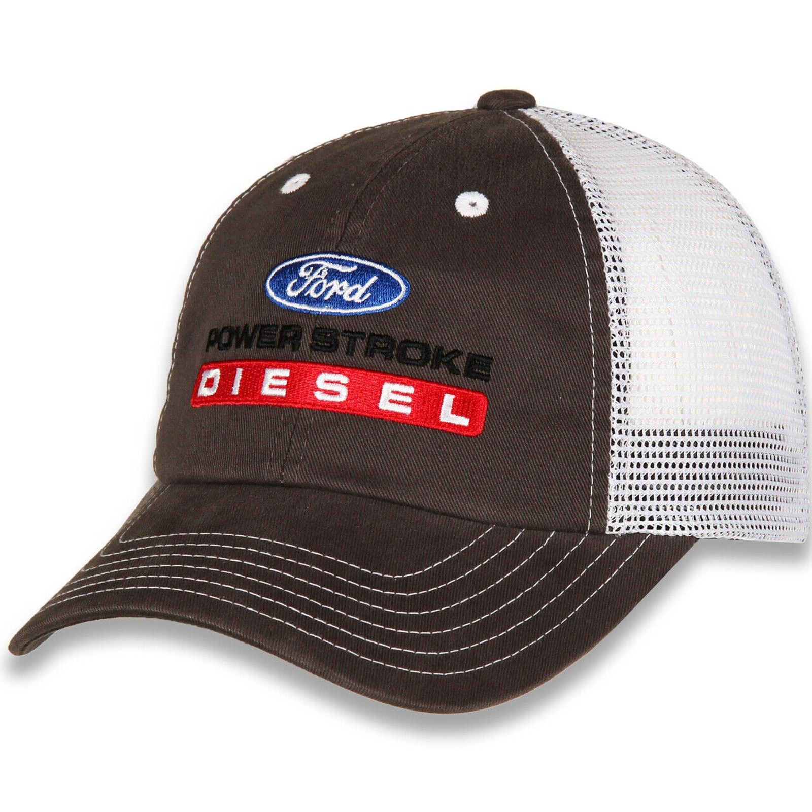 Ford Ford Power Stroke Diesel Men's Embroidered Trucker Hat Cap Size ONE SIZE - 1 Thumbnail