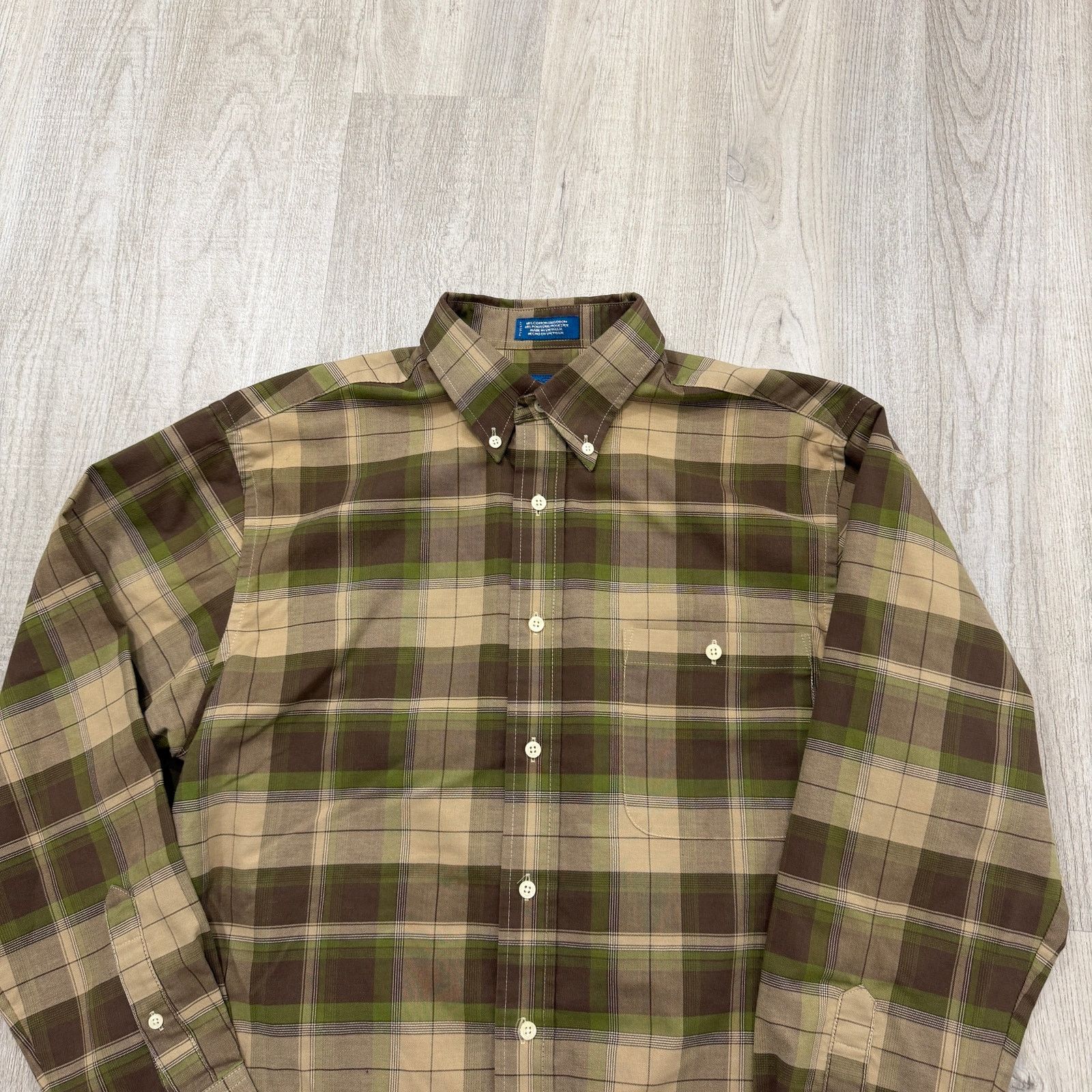 Vintage Vintage Towncraft Button Shirt Men's Medium Brown Plaid Size US M / EU 48-50 / 2 - 2 Thumbnail