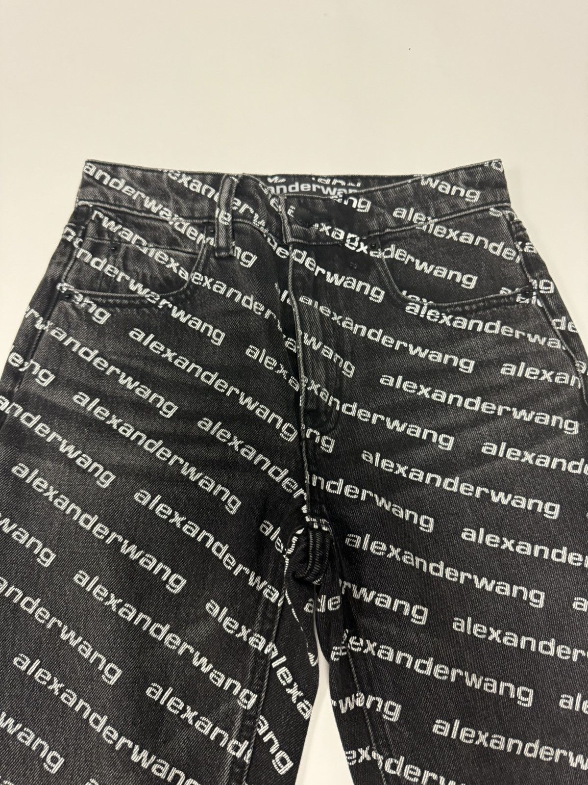 Alexander Wang Alexander Wang Falling Back Logo Women’s Denim Size 24" / US 00 / IT 34 - 4 Thumbnail