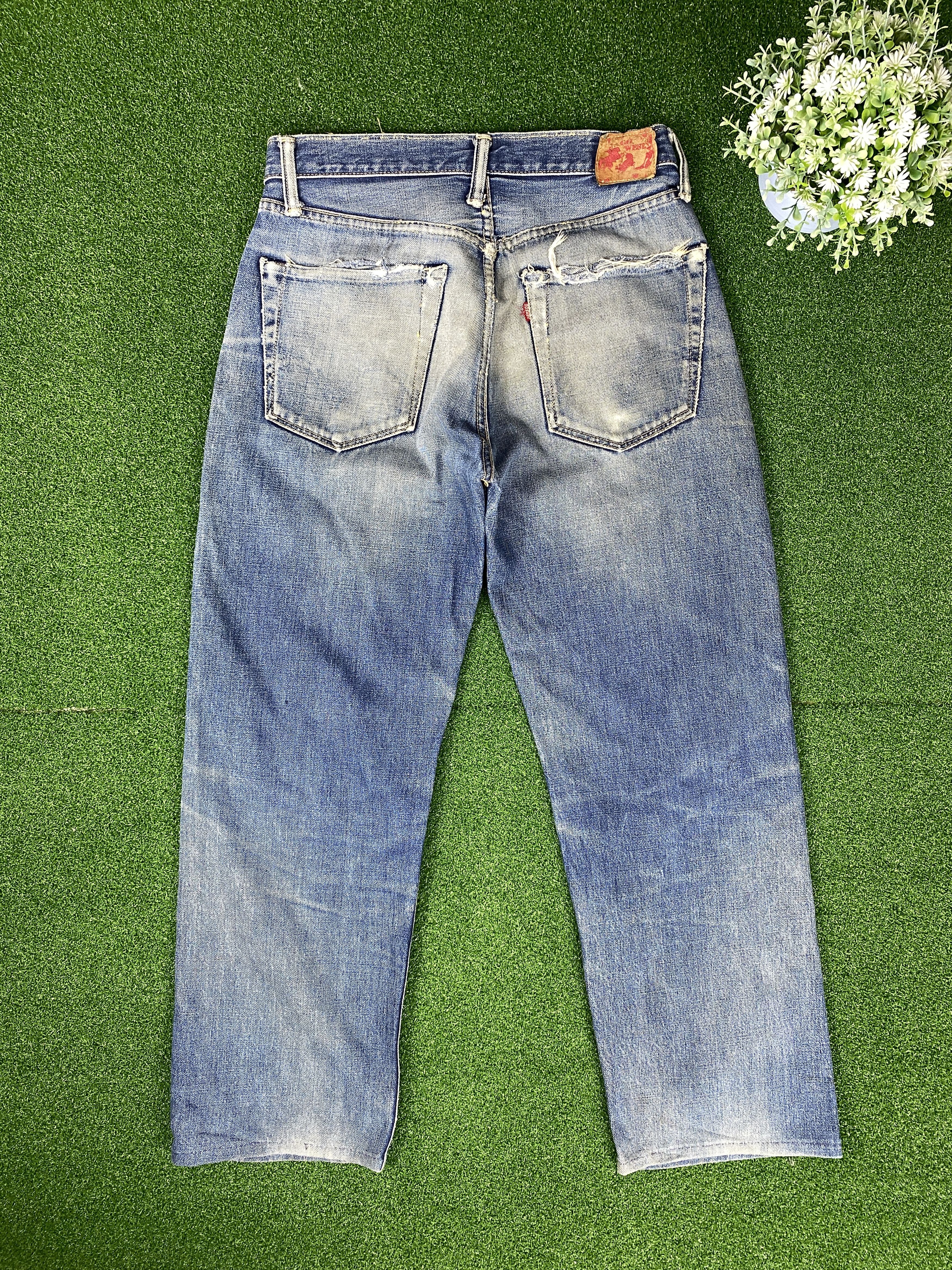 Japanese Brand 💢Selvedge Vintage Go West Faded Blue Jeans CP0054 Size US 30 / EU 46 - 7 Thumbnail