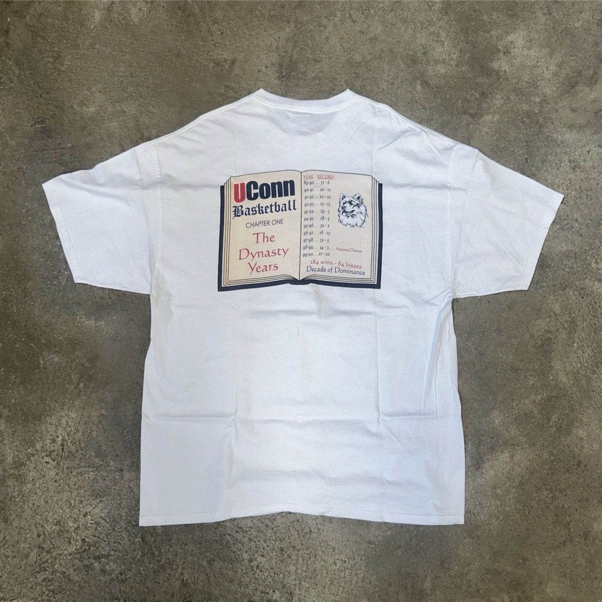 Hanes 2000 Hanes UCONN Championship Vintage Tee Size US XXL / EU 58 / 5 - 2 Thumbnail