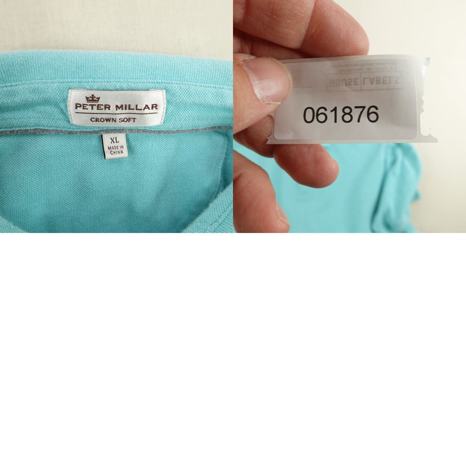 Peter Millar Peter Millar Crown Sport Polo Shirt Men XL Light Blue Pima Cotton Silk Blend Golf Mens Size US XL / EU 56 / 4 - 8 Thumbnail