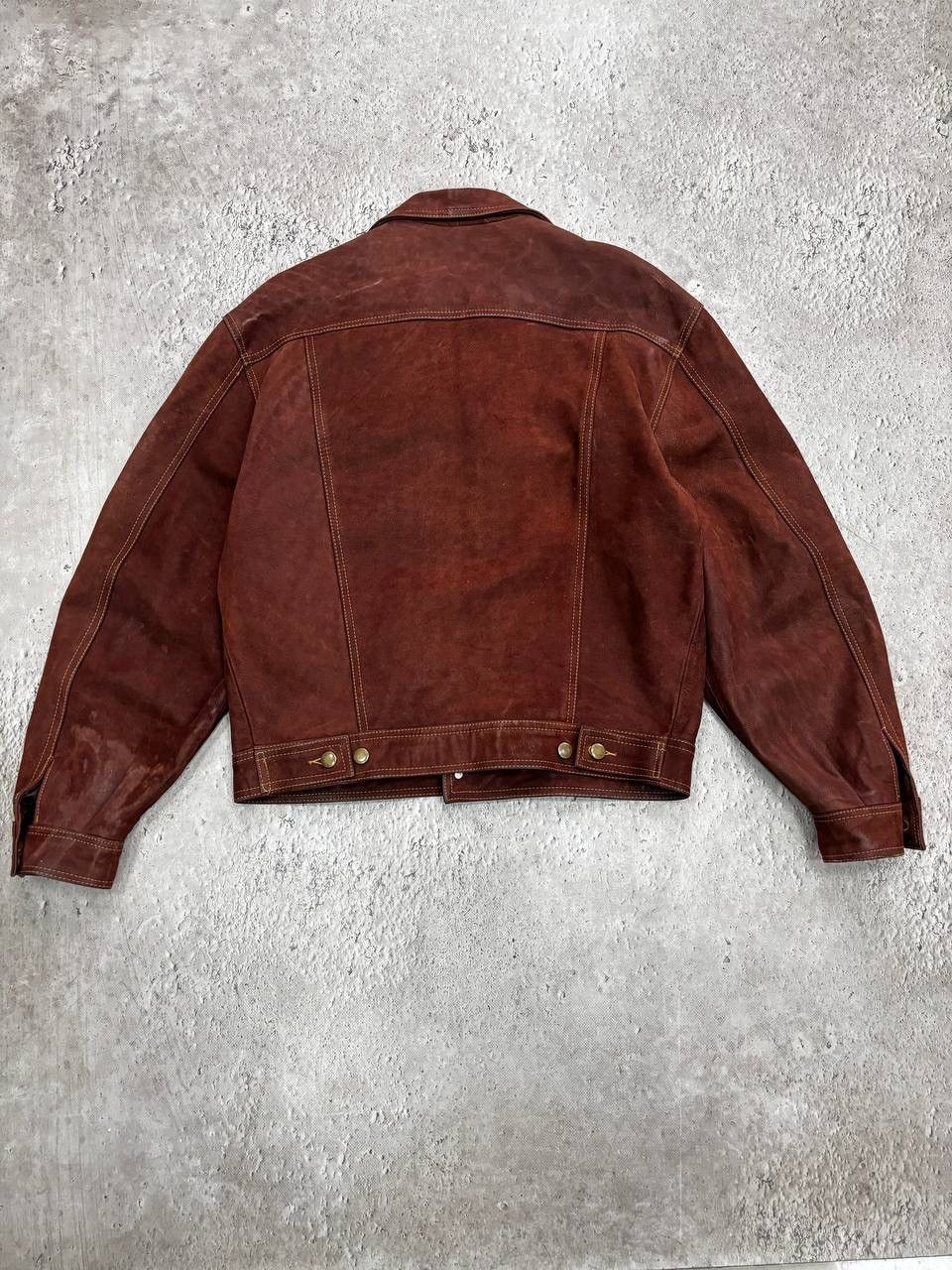 Genuine Leather × Vintage Vintage leather jacket Marlboro style Racing 90’s Y2K Size US L / EU 52-54 / 3 - 11 Thumbnail