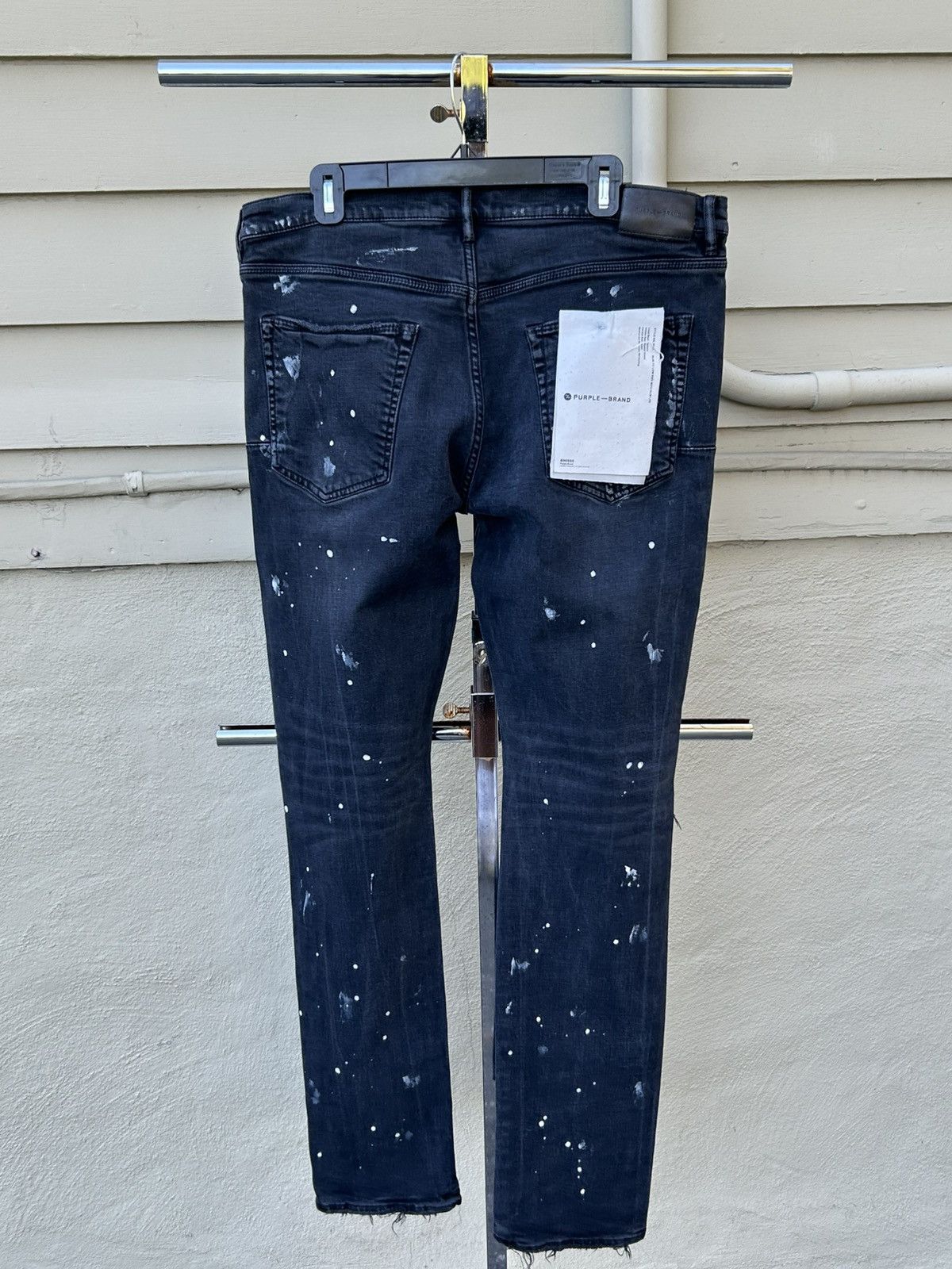 Purple Brand Purple black splatter jeans Size US 38 / EU 54 - 3 Thumbnail
