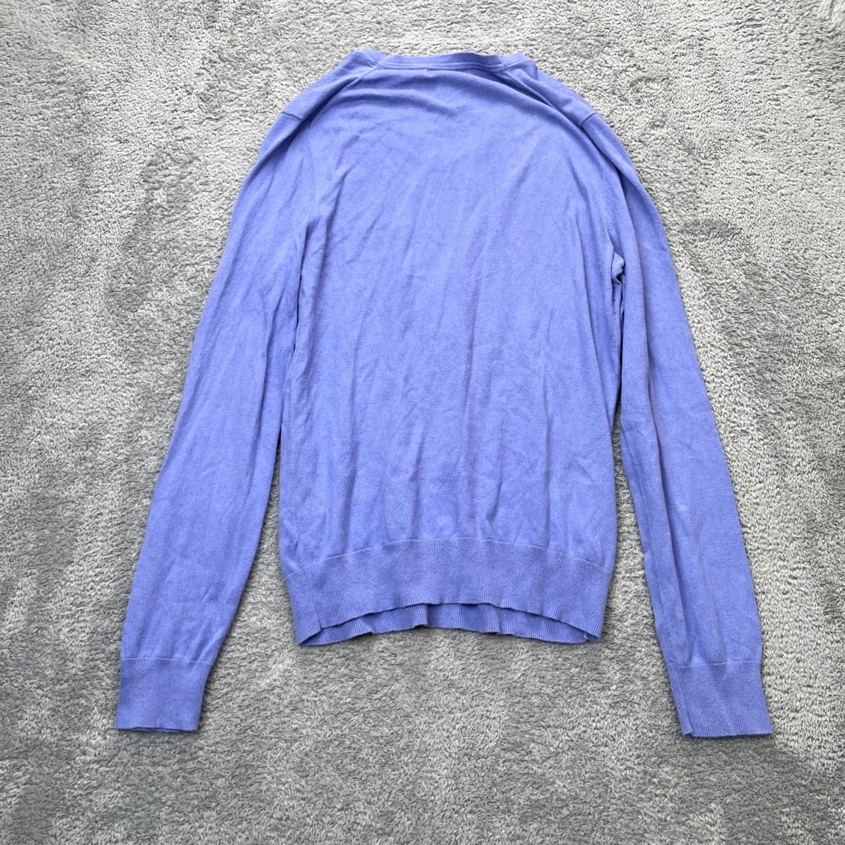 Banana Republic VINTAGE Banana Republic Sweater Mens MT Blue Luxury Blend V Neck Cashmere Knit Size US M / EU 48-50 / 2 - 2 Thumbnail