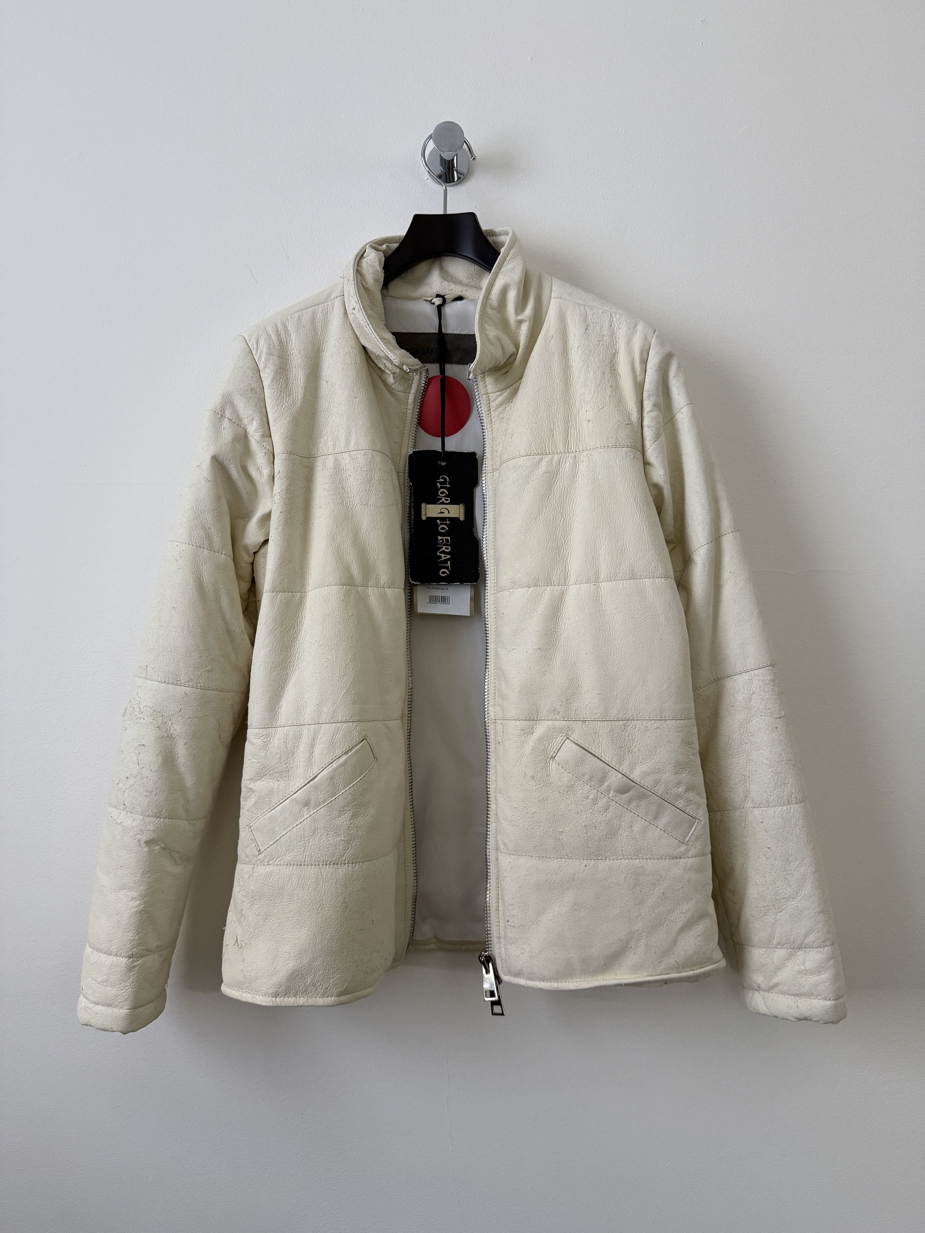 Giorgio Brato Leather Puffer Jacket Size M / US 6-8 / IT 42-44 - 3 Thumbnail