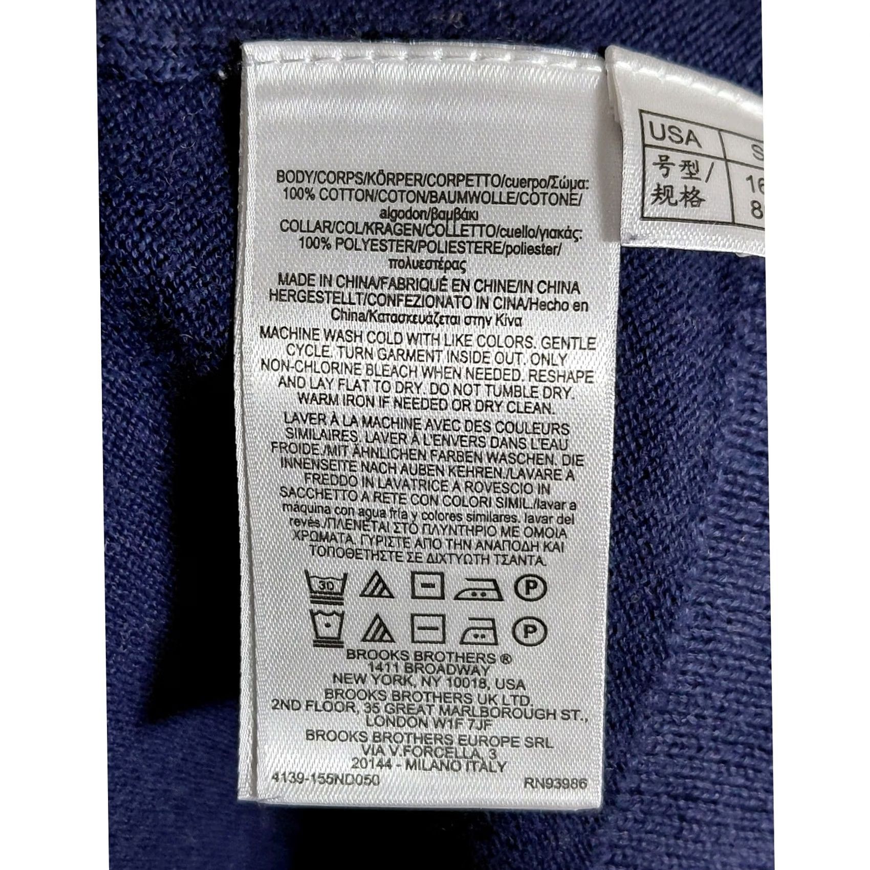 Brooks Brothers Brooks Brothers Sweater S Blue Cotton Solid Knit Women Size S / US 4 / IT 40 - 5 Thumbnail