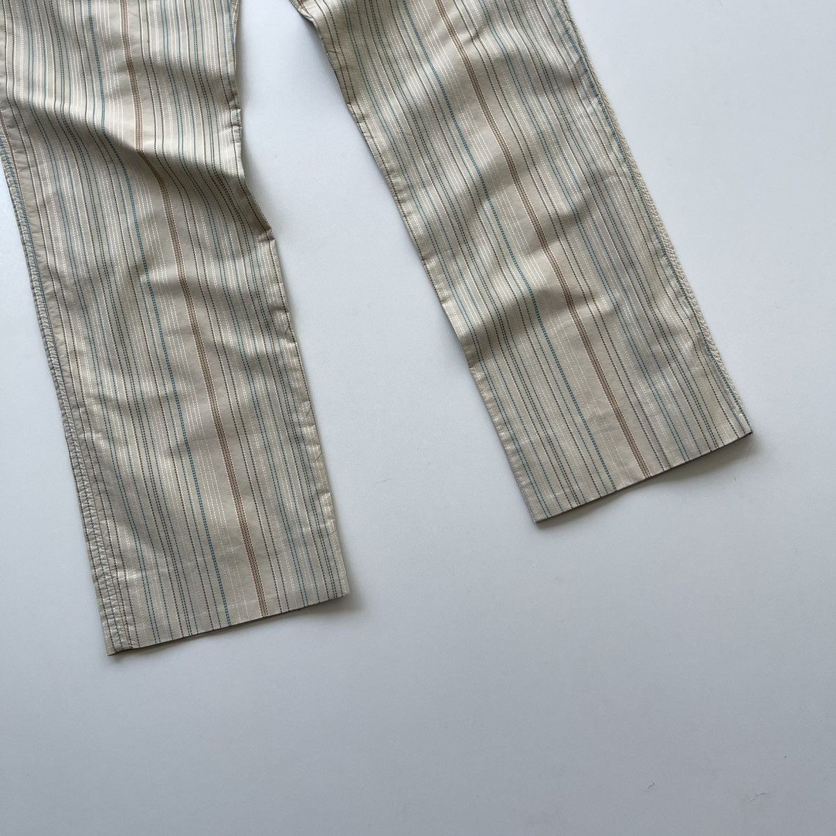 Etro Etro Milano DI Striped Vintage Cotton Chino Pants Cream Size US 32 / EU 48 - 8 Thumbnail