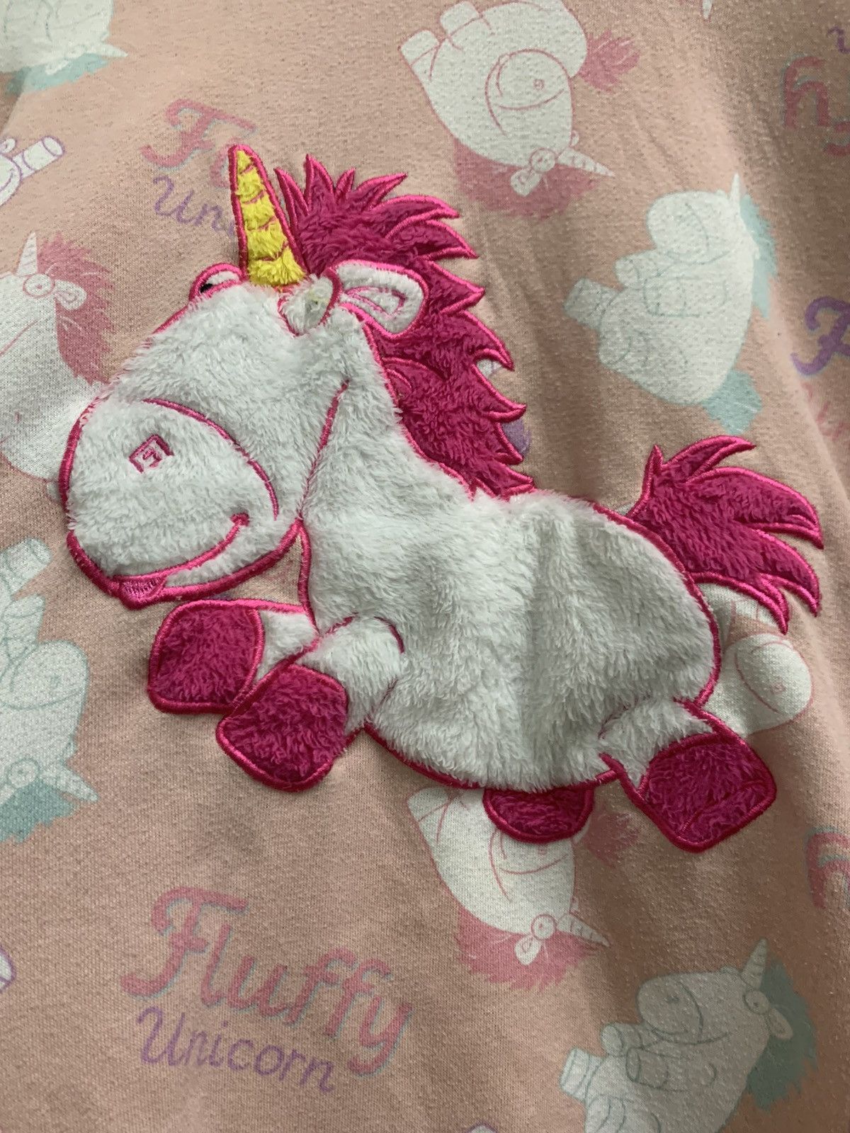 Cartoon Network × Japanese Brand × Universal Studios DESPICABLE ME : AGNES’ UNICORN BIG LOGO HOODIE Size US L / EU 52-54 / 3 - 2 Thumbnail