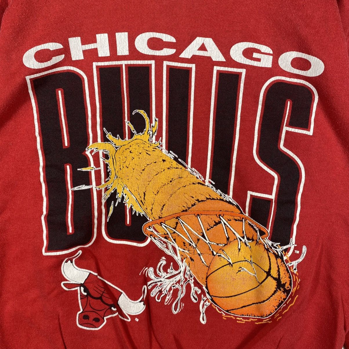 NBA Vintage 90's CHICAGO BULLS Nba Graphic Crewneck Sweatshirt Size US L / EU 52-54 / 3 - 2 Thumbnail