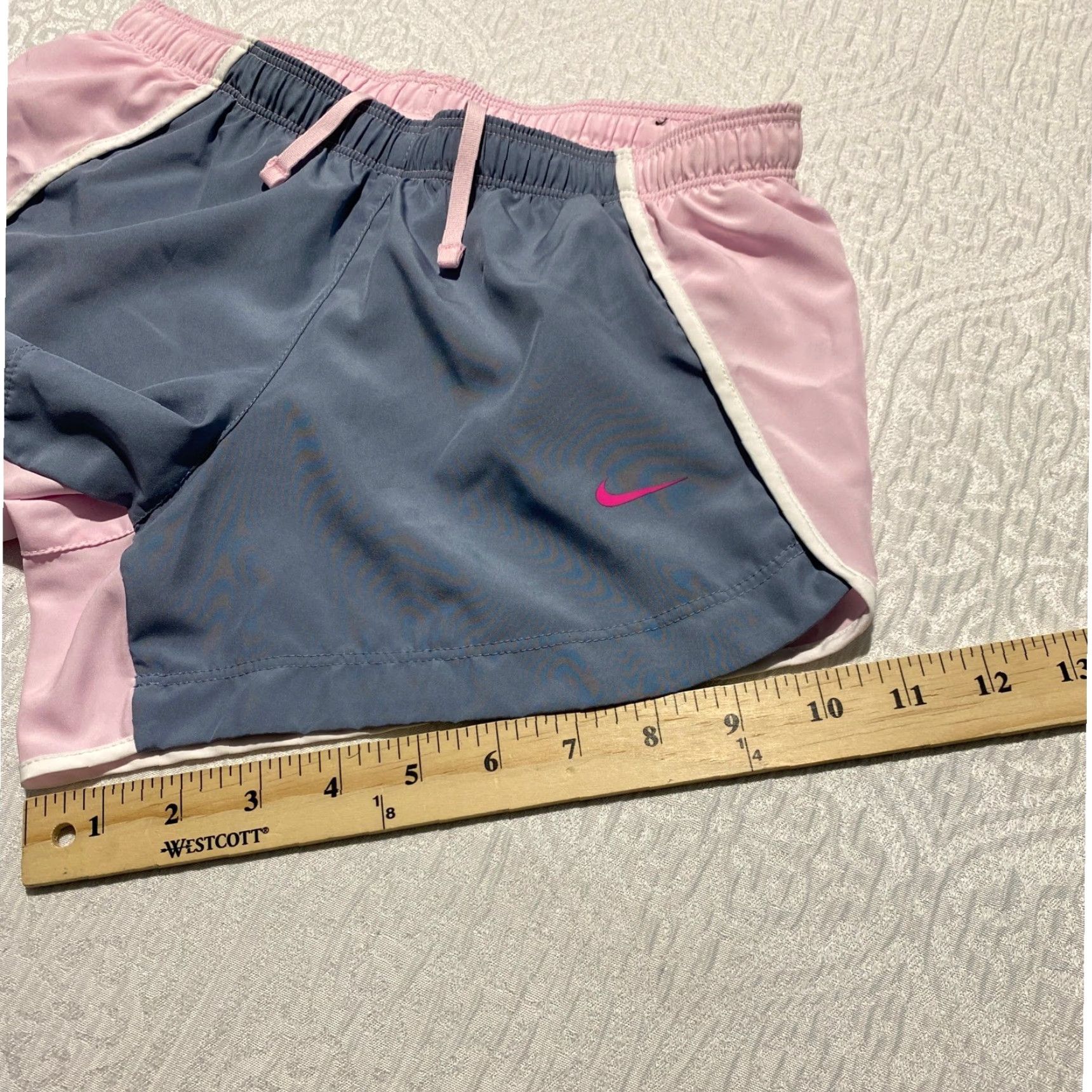 Nike Nike Dri-FIT Tempo Running Shorts Womens M Lined Inner Brief Pink Colorblock Athletic Summer Size 32" / US 10 / IT 46 - 8 Thumbnail