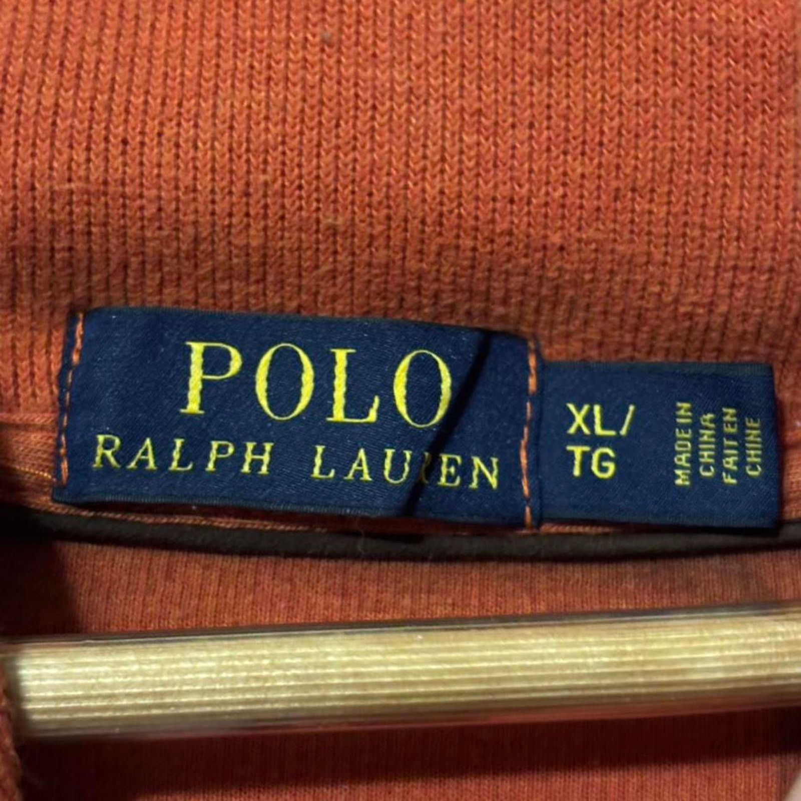 Polo Ralph Lauren Polo Ralph Lauren Men’s Orange Shawl Collar Sweater Size US XL / EU 56 / 4 - 4 Thumbnail