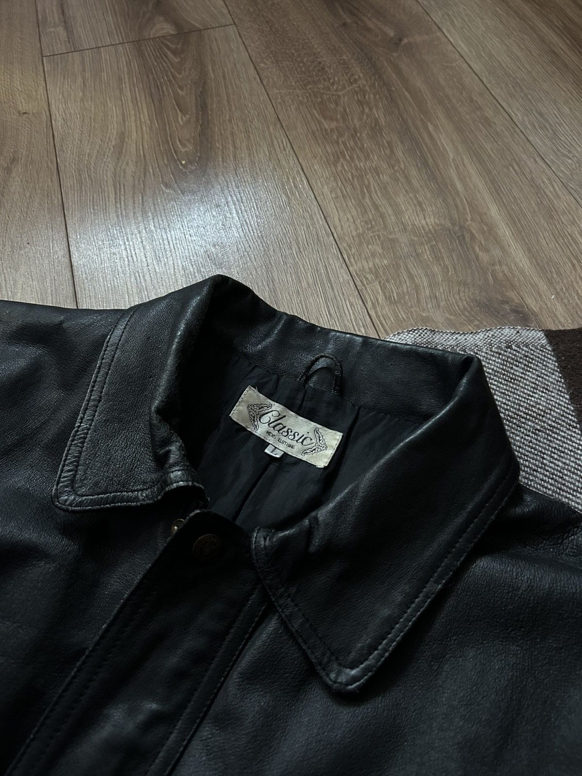 Genuine Leather × Vintage Vintage Leather Bombers jacket mens y2k rare Size US L / EU 52-54 / 3 - 4 Thumbnail