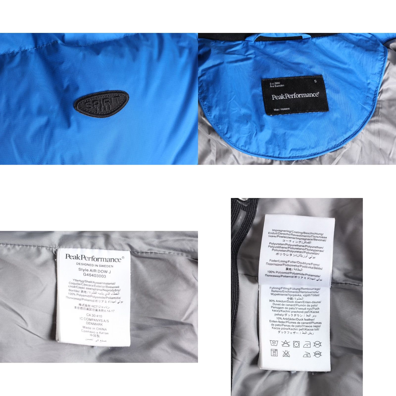 Peak Performance PEAK PERFORMANCE Air Down Hooded Puffer Ski Jacket Men Size S Blue MJ5457 Size US S / EU 44-46 / 1 - 8 Thumbnail