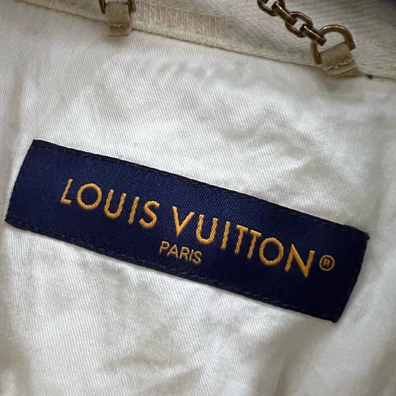 Louis Vuitton Louis Vuitton Beige plaid embroidered short-sleeved shirt 2 Size US XL / EU 56 / 4 - 3 Thumbnail