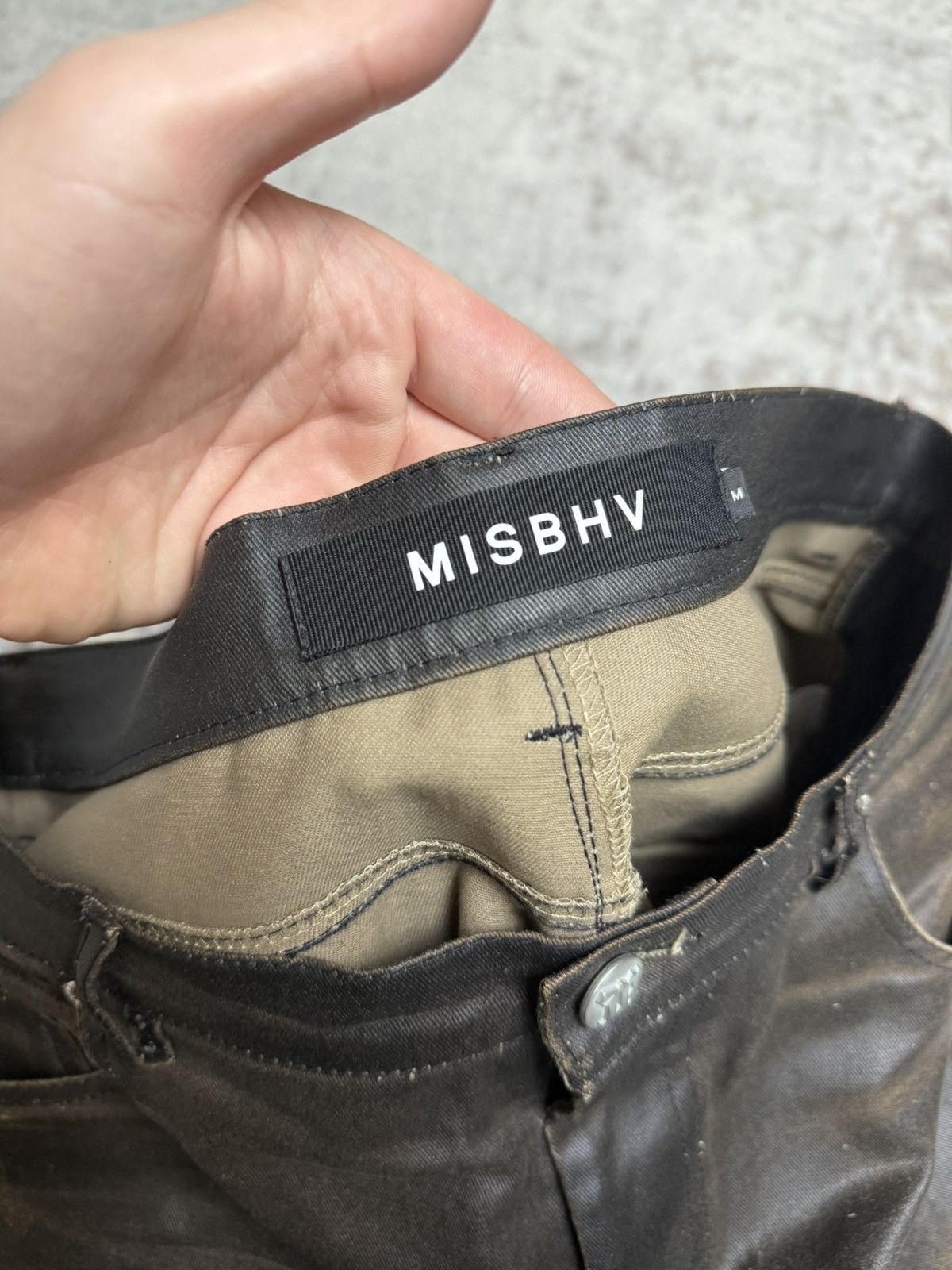 Misbhv Misbhv Black Ruched Bootcut Pants Size US 33 - 8 Thumbnail
