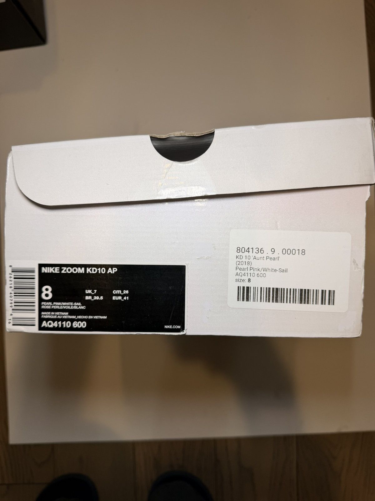 Nike RARE 2018 Nike KD 10 Aunt Pearl size 8 men AQ4110 600 pink Size US 8 / EU 41 - 8 Thumbnail