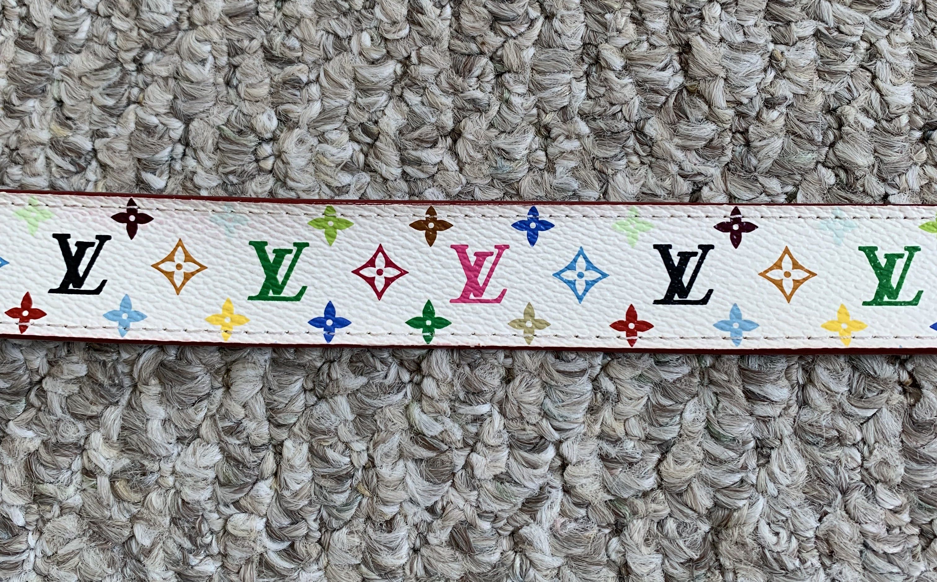 Louis Vuitton × Takashi Murakami S/S 2003 Louis Murakami Multicolor Monogram Belt Size 30 - 3 Thumbnail