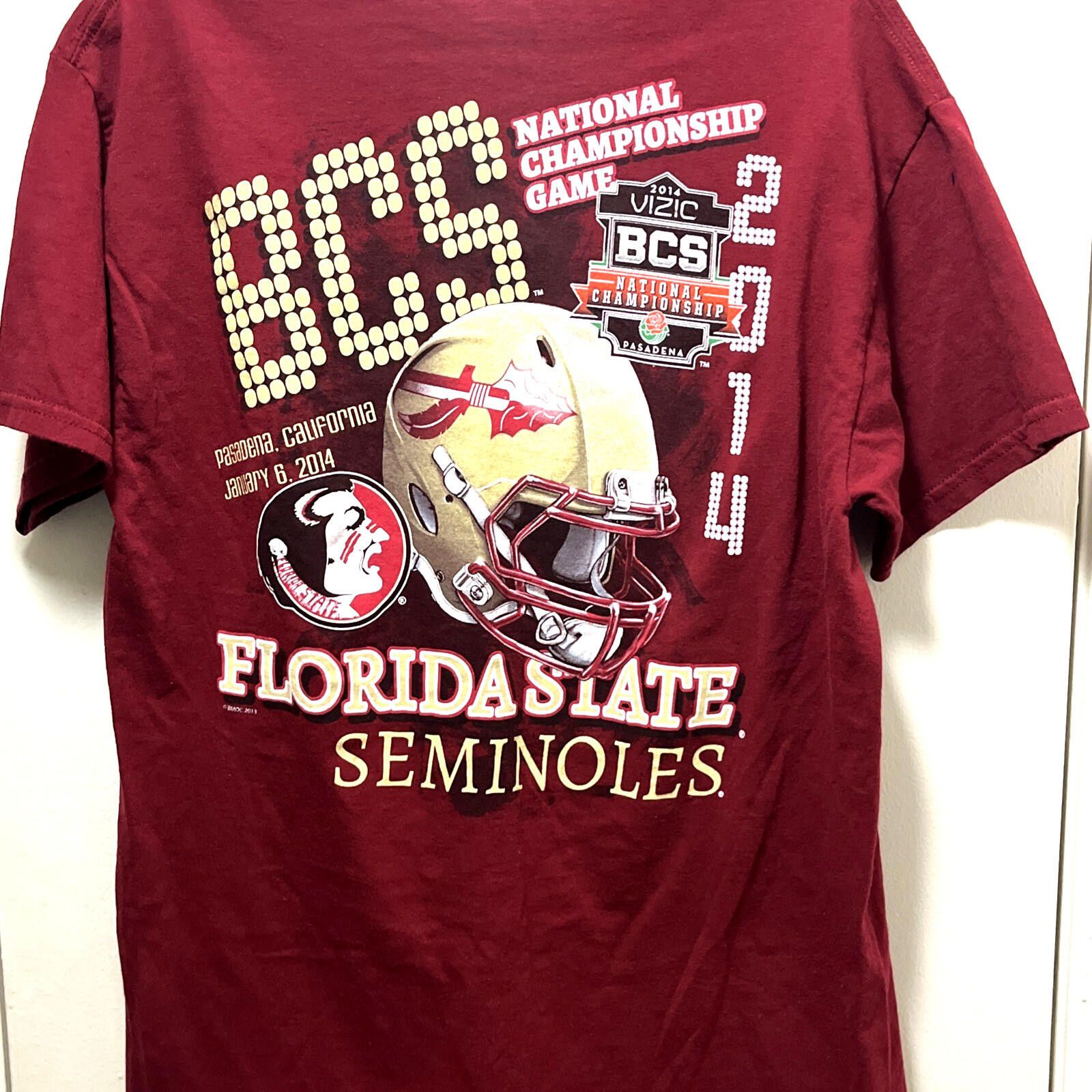Gildan Med FLORIDA STATE SEMINOLES 2014 CHAMPIONSHIP Gildan Tee Size ONE SIZE - 3 Thumbnail