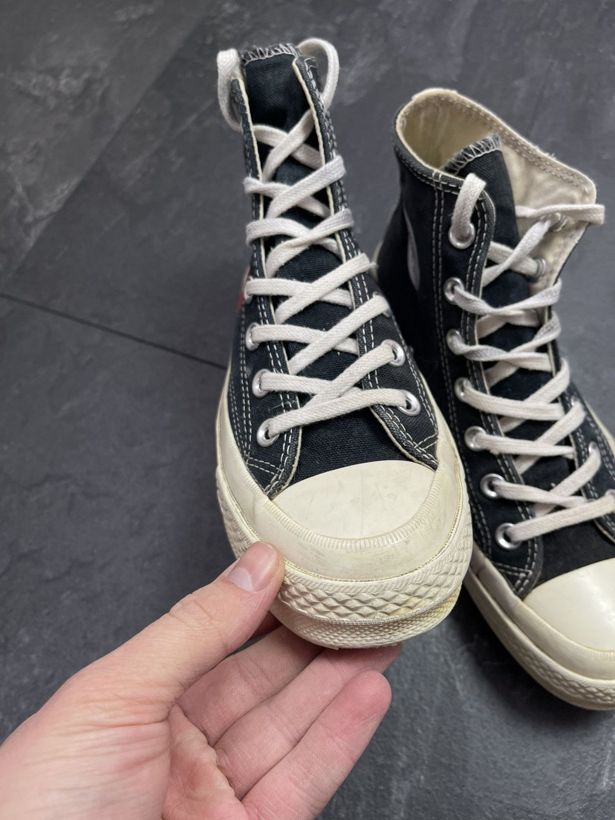 Comme des Garcons × Comme des Garcons PLAY × Streetwear COMME DES GARÇONS CONVERSE Size US 5 / EU 37 - 6 Thumbnail
