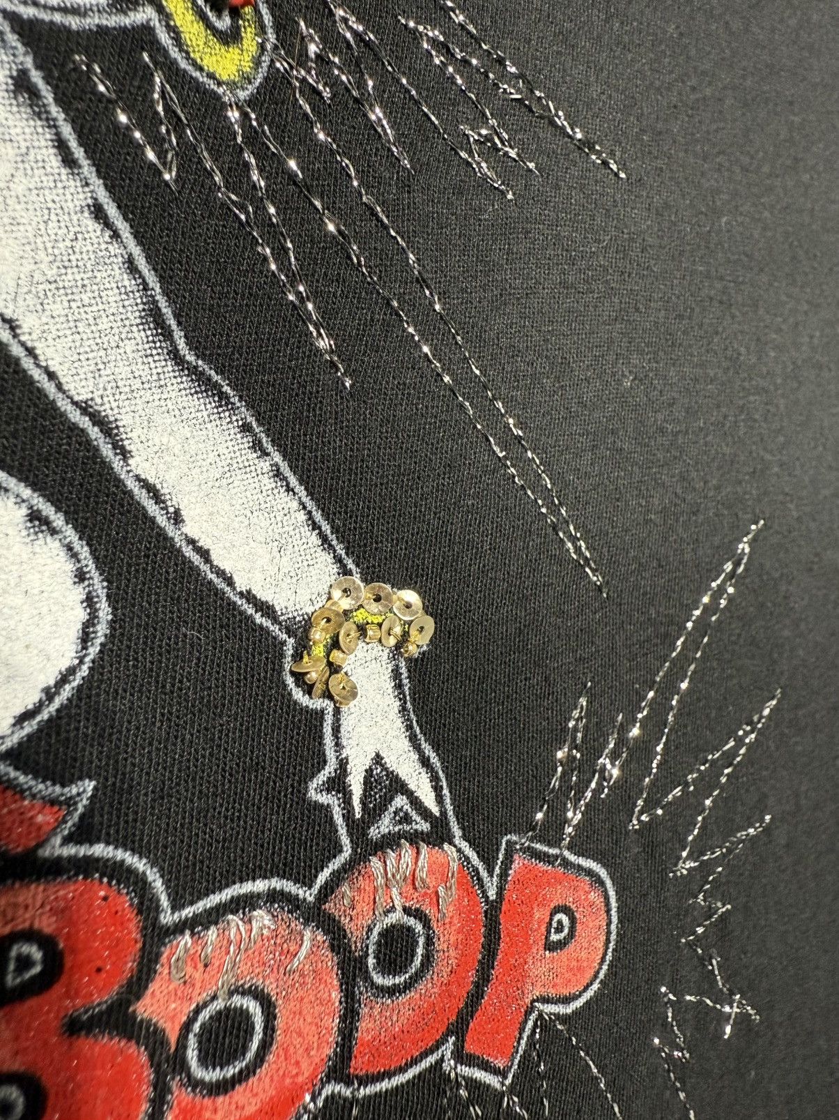 Saint Laurent Paris SAINT LAURENT Betty Boop Embroidered Tee M Size US M / EU 48-50 / 2 - 4 Thumbnail